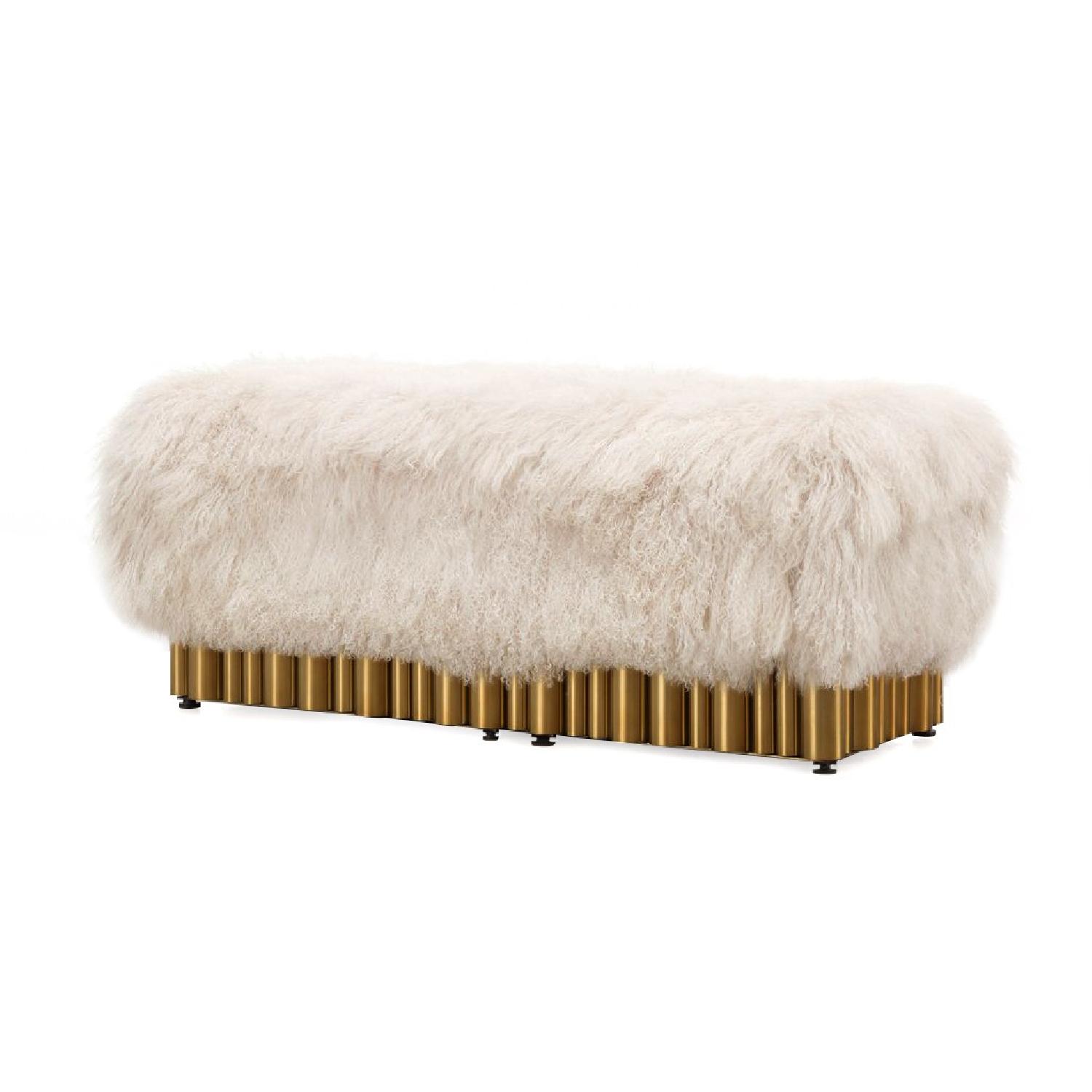 Mongolian Fur Bench - image-2