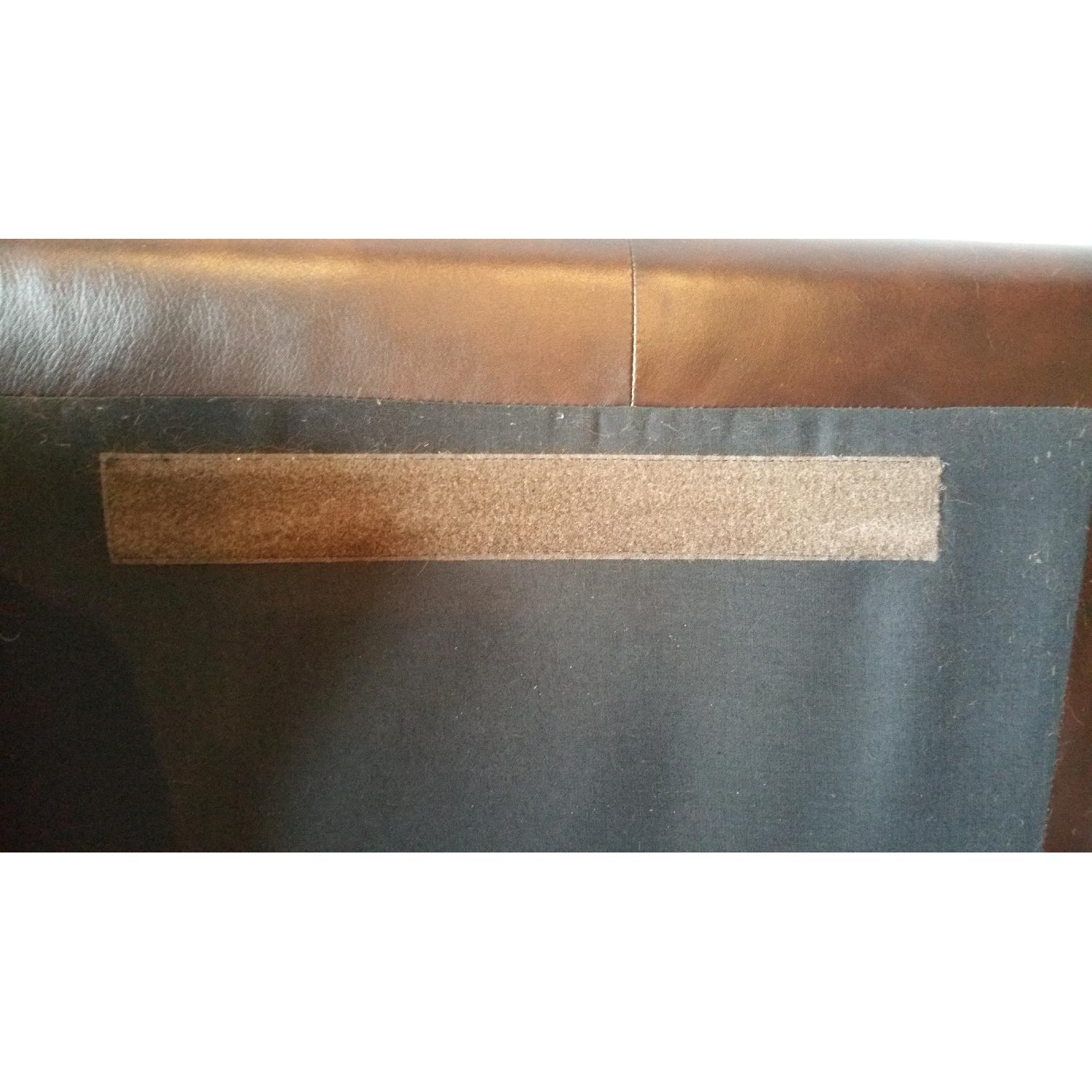 Raymour & Flanigan Leather Sofa + Armchair & Ottoman - image-18