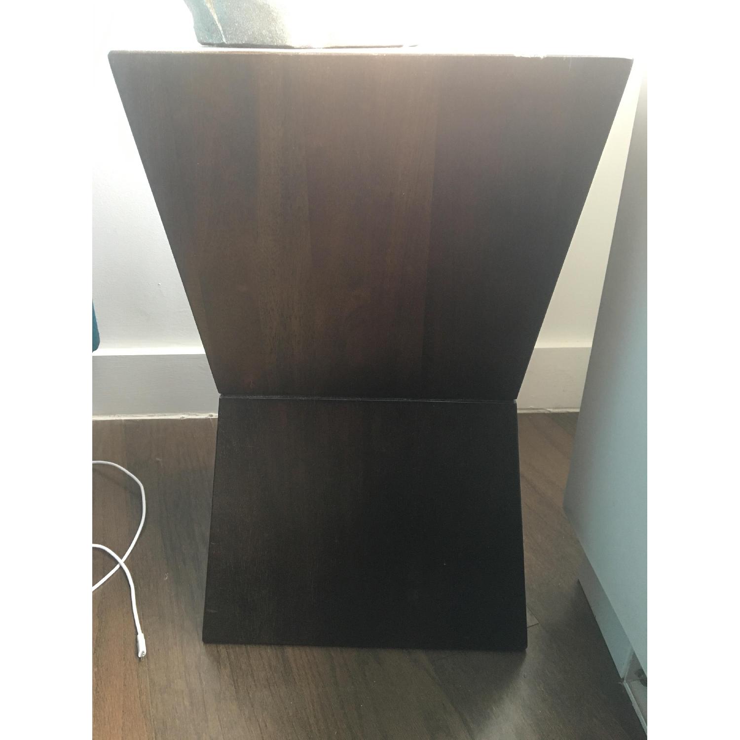 West Elm Rustic Block Geometric Side Table - image-1