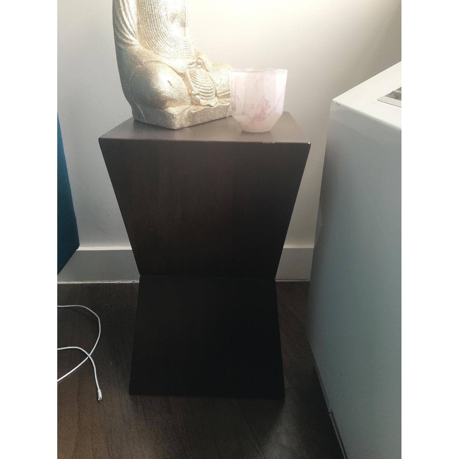 West Elm Rustic Block Geometric Side Table - image-3