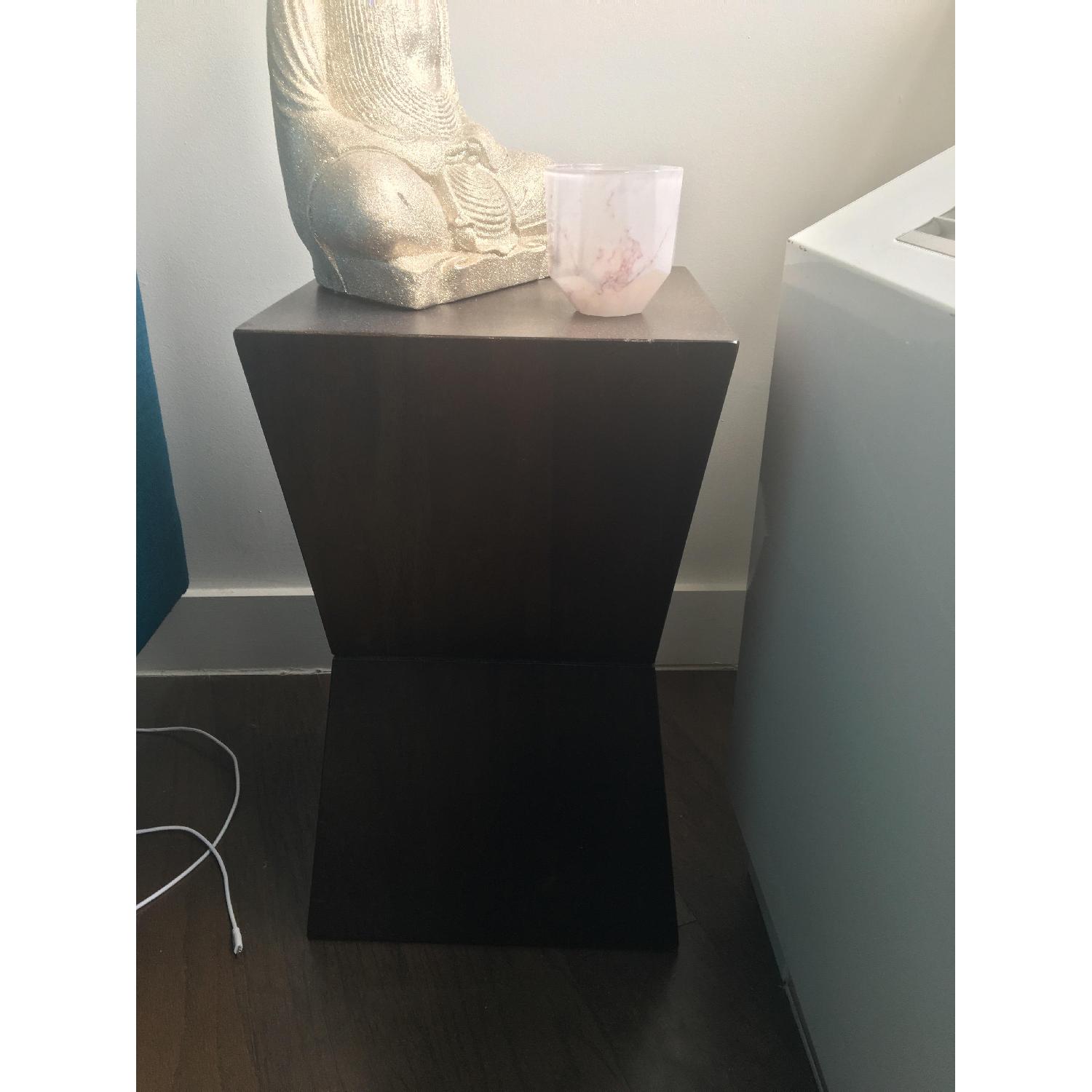 West Elm Rustic Block Geometric Side Table - image-5