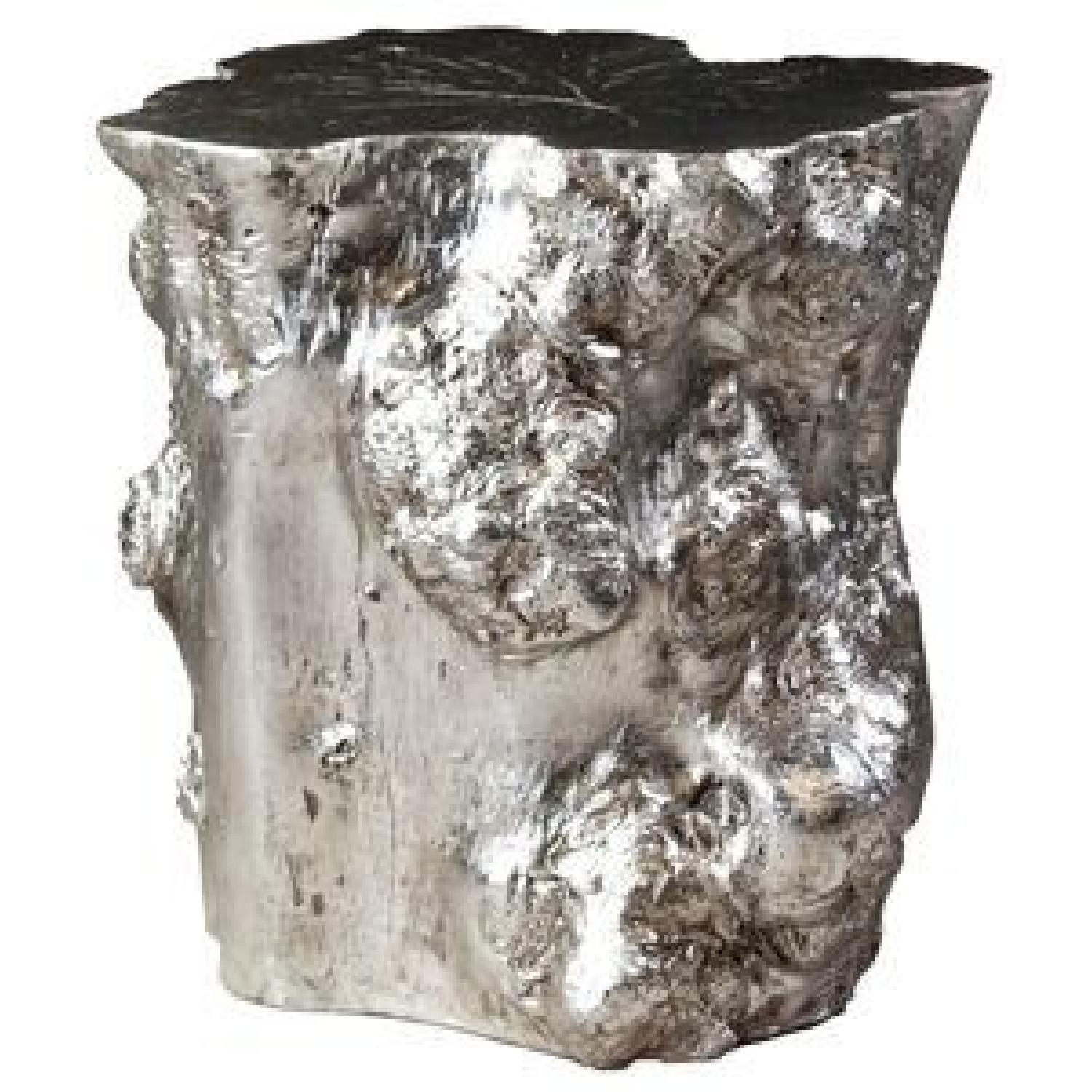 ABC Carpet and Home Silver & Resin Tree Trunk Tables - image-0