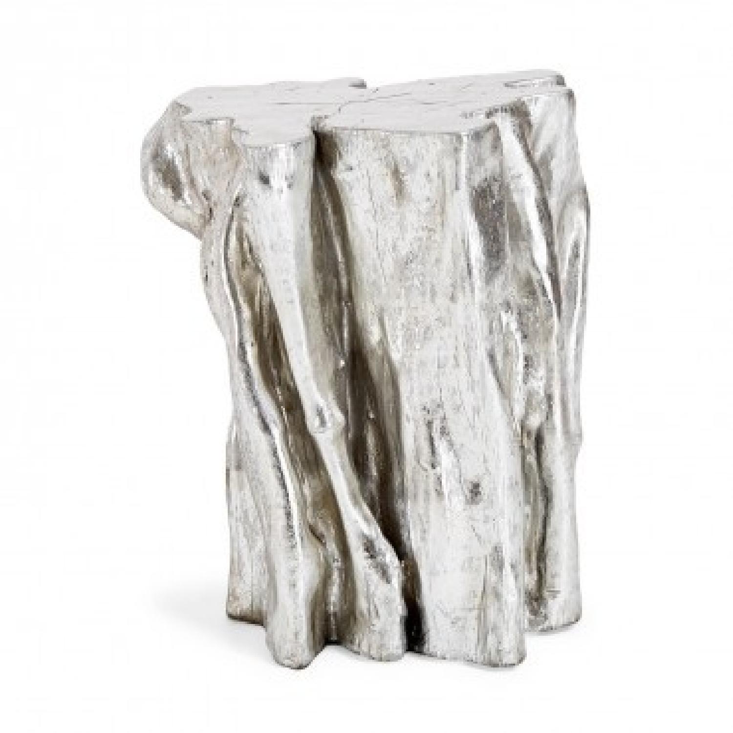 ABC Carpet and Home Silver & Resin Tree Trunk Tables - image-5