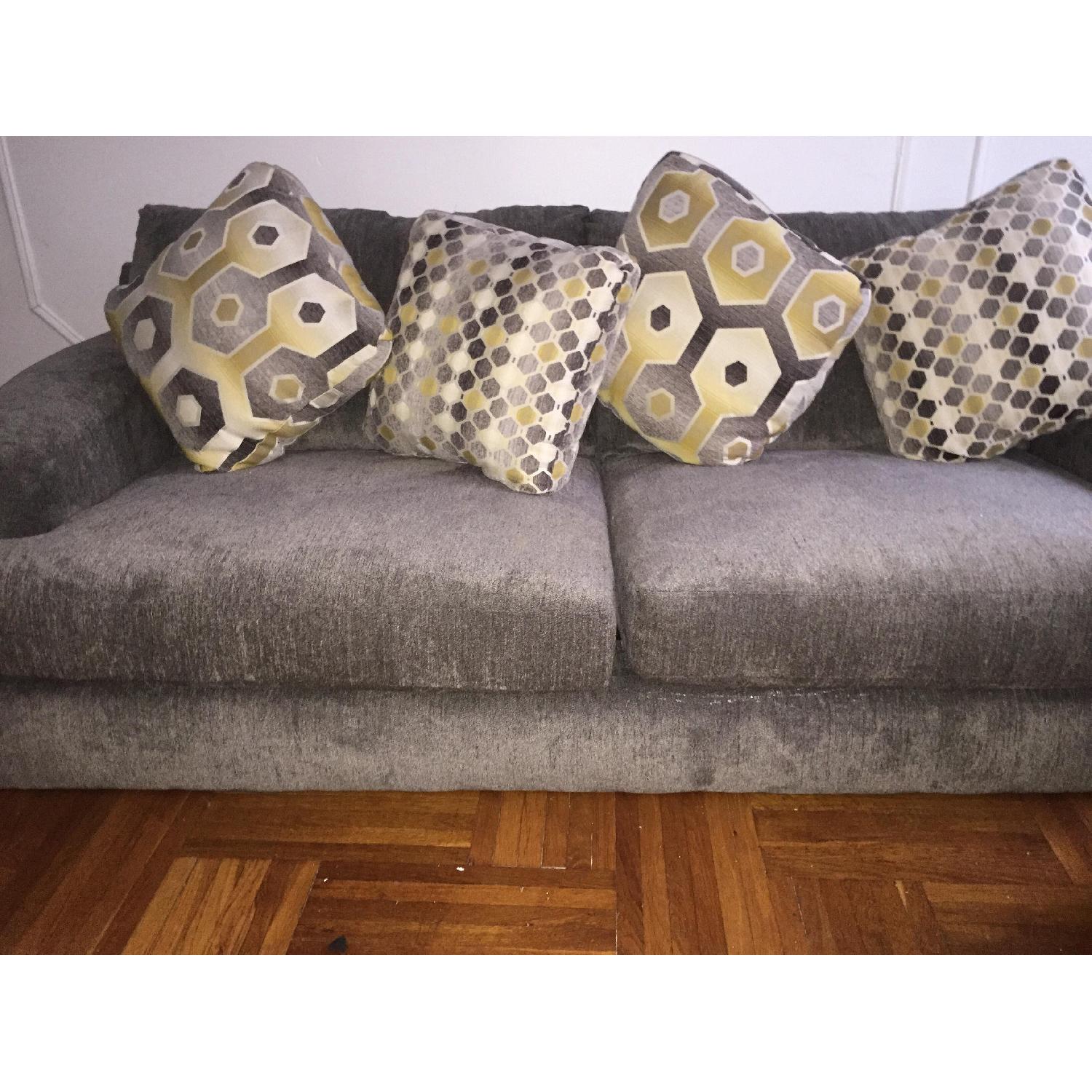 Raymour & Flanigan Alexsa Chenille Sofa - image-1