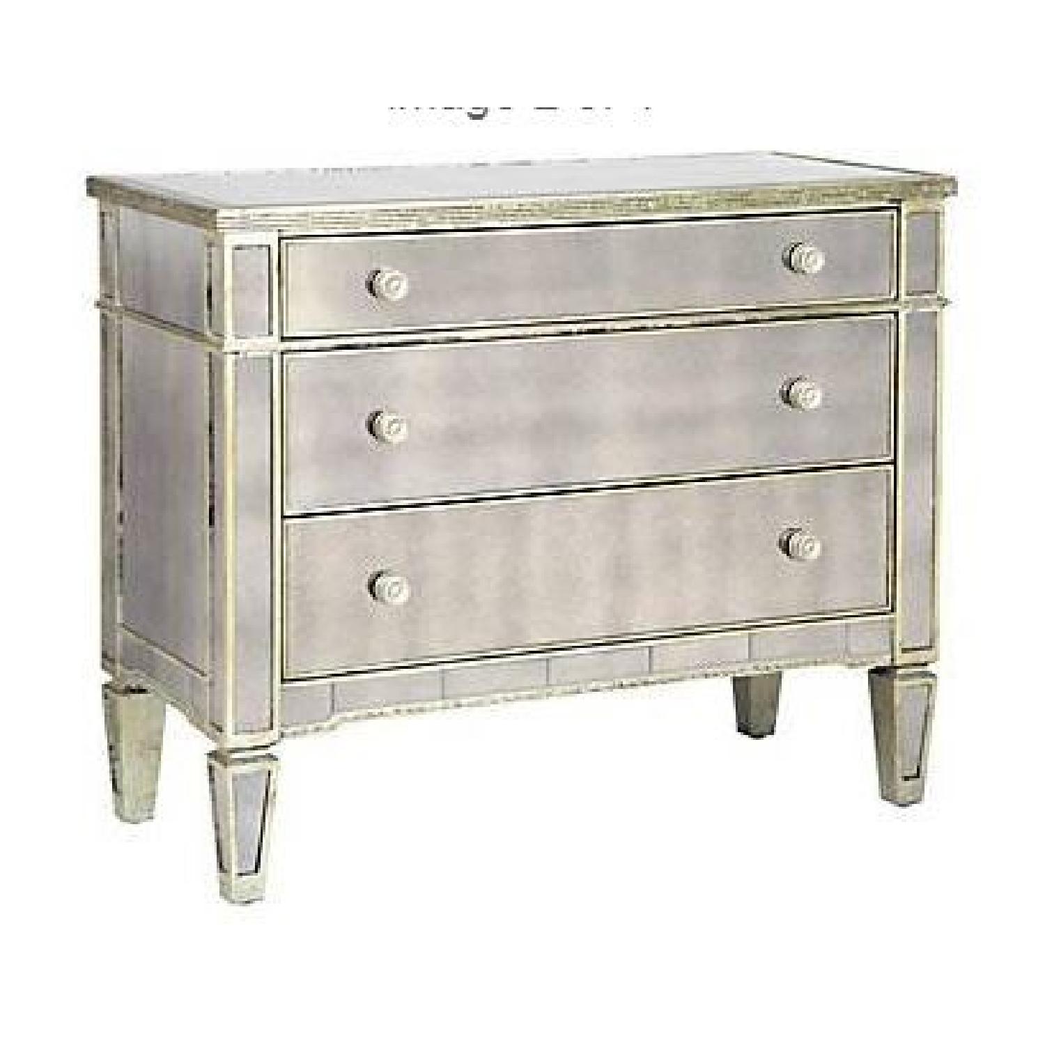 Z Gallerie Borghese Mirrored 3 Drawer Chest - image-1