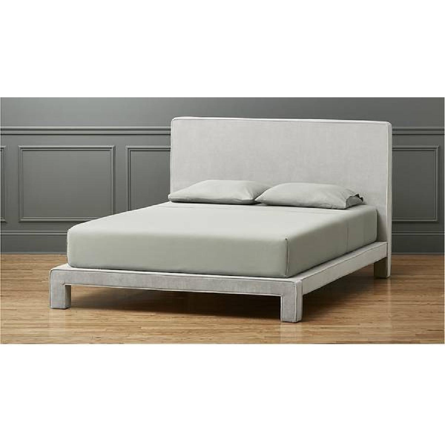 CB2 Soho Queen Bed in Moon Grey - image-1