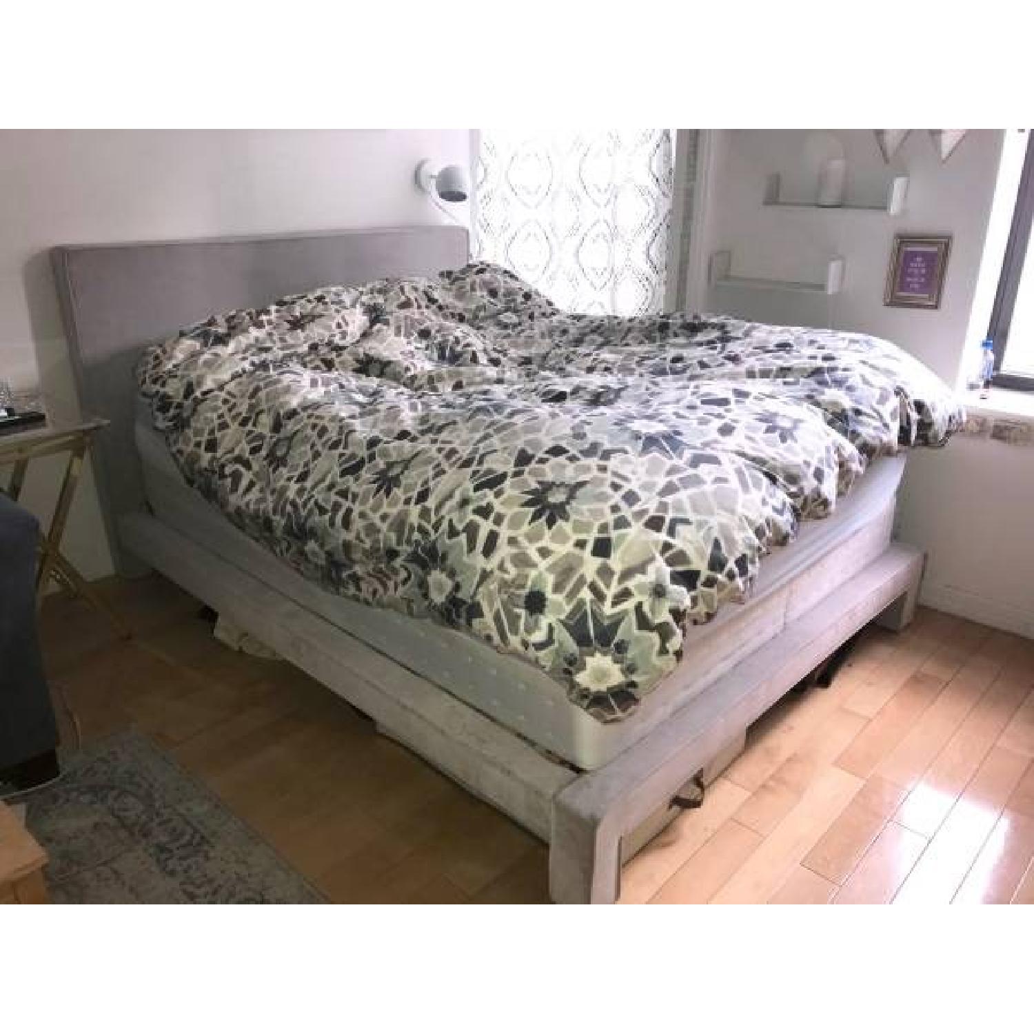 CB2 Soho Queen Bed in Moon Grey - image-2