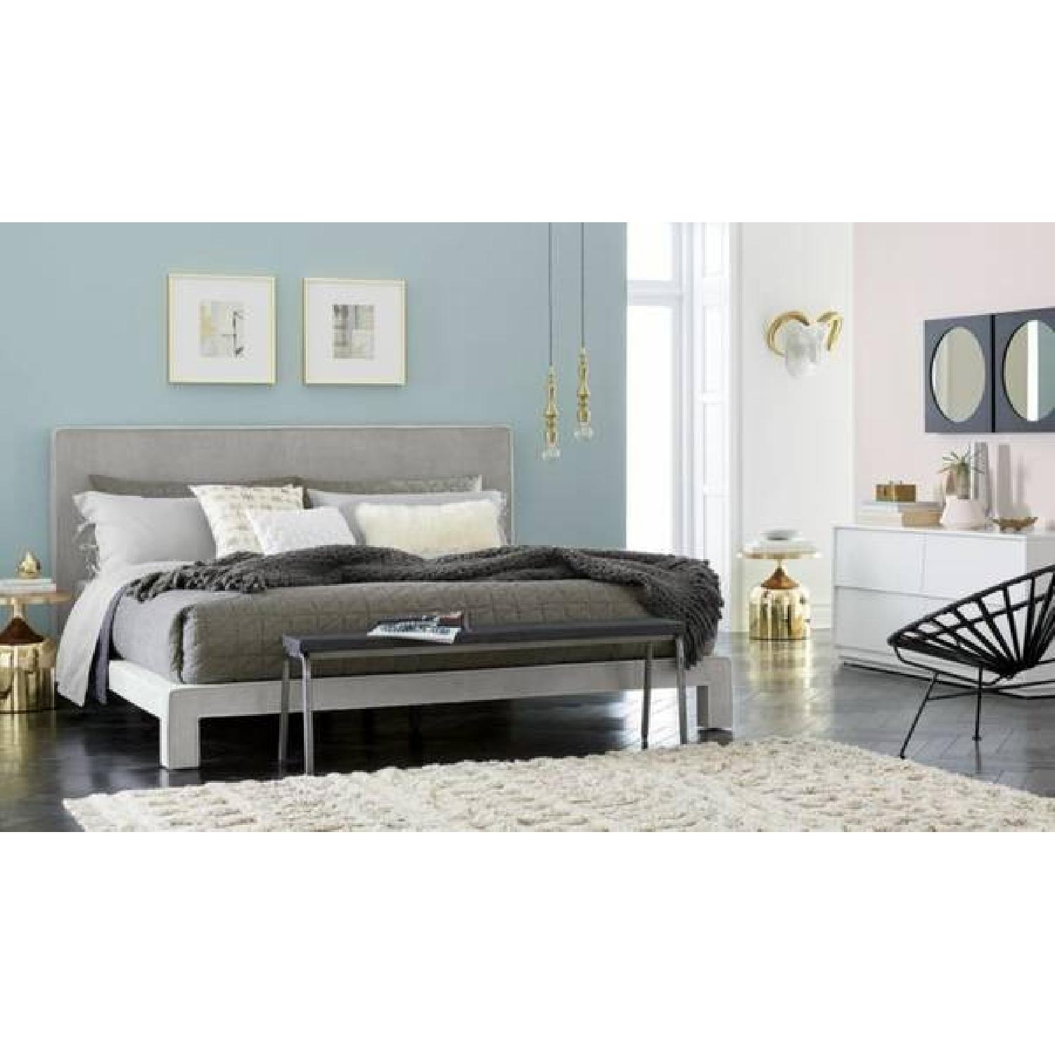 CB2 Soho Queen Bed in Moon Grey - image-3