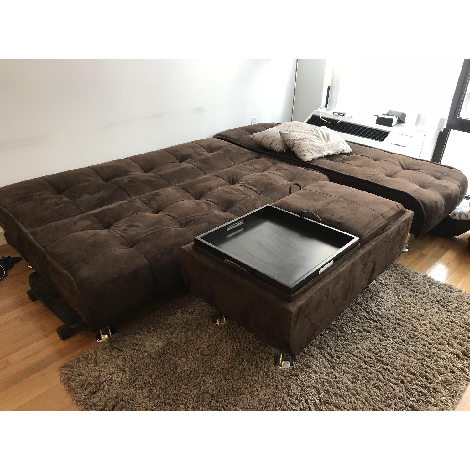 Latitude Run Cyrus Sleeper Sofa w/ Chaise & Ottoman - image-3