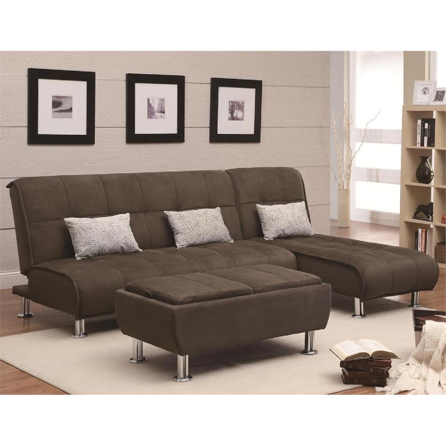 Latitude Run Cyrus Sleeper Sofa w/ Chaise & Ottoman - image-4