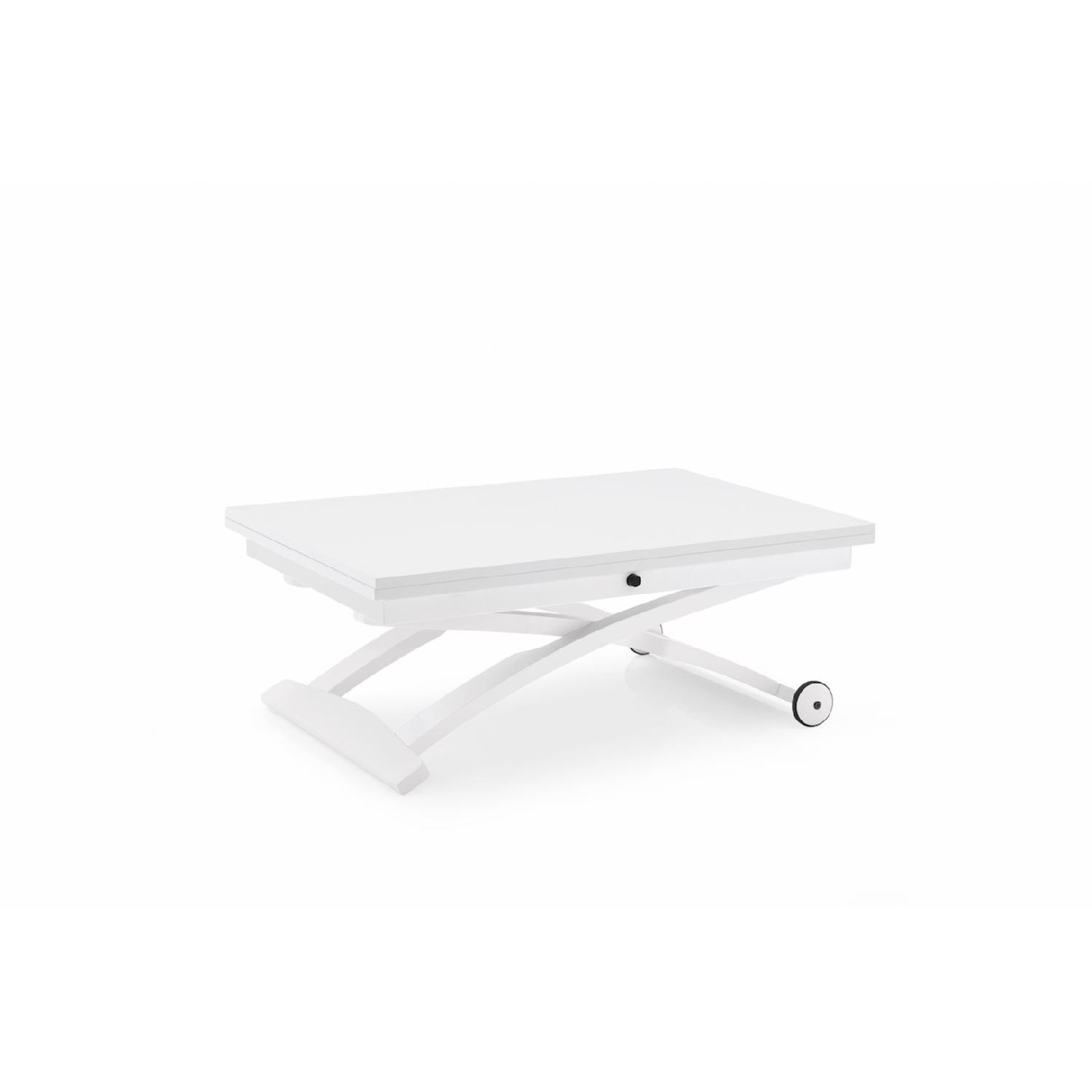 Calligaris Mascotte Extendable White Folding Table - AptDeco