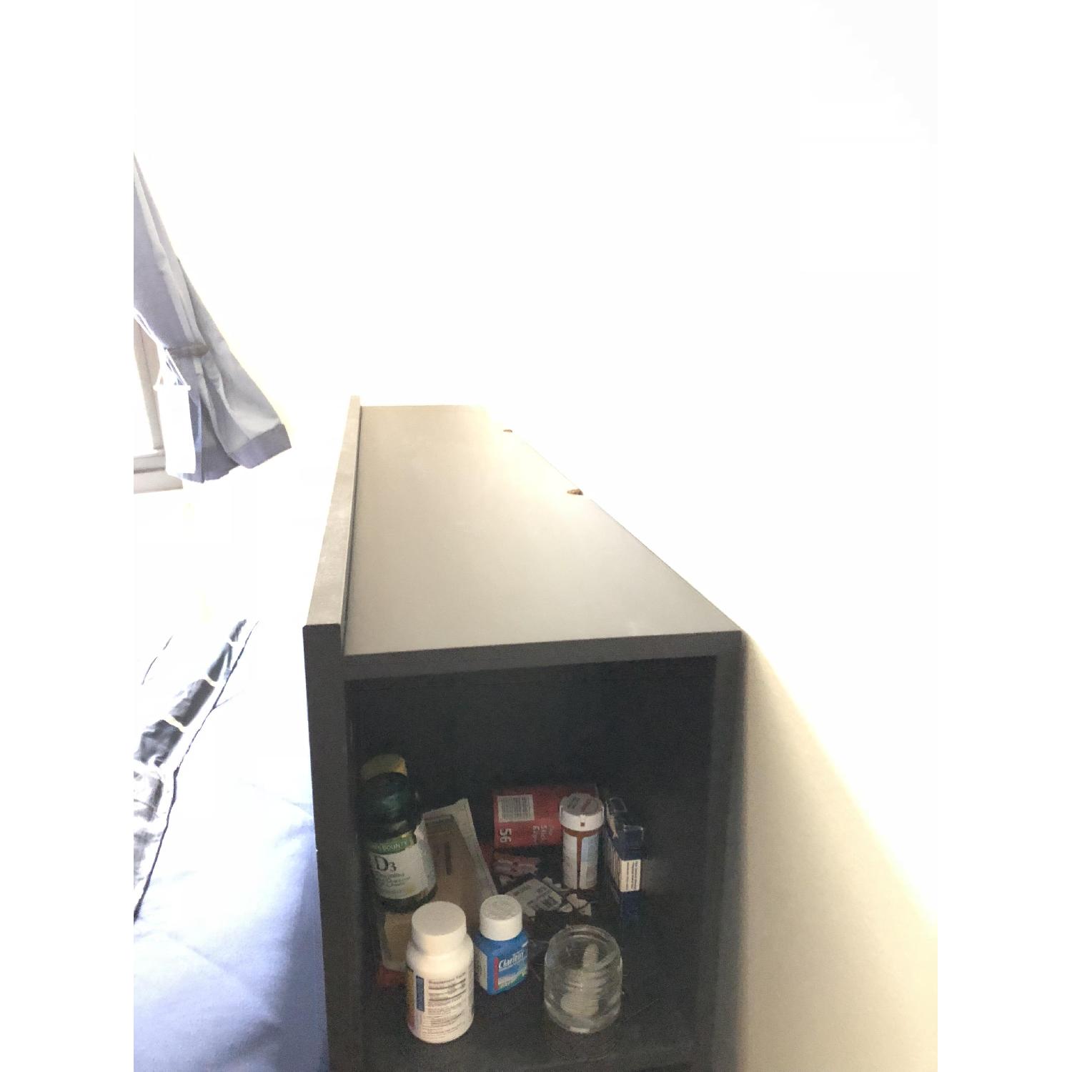 Ikea Brimnes Black Queen Size Storage Headboard - image-3