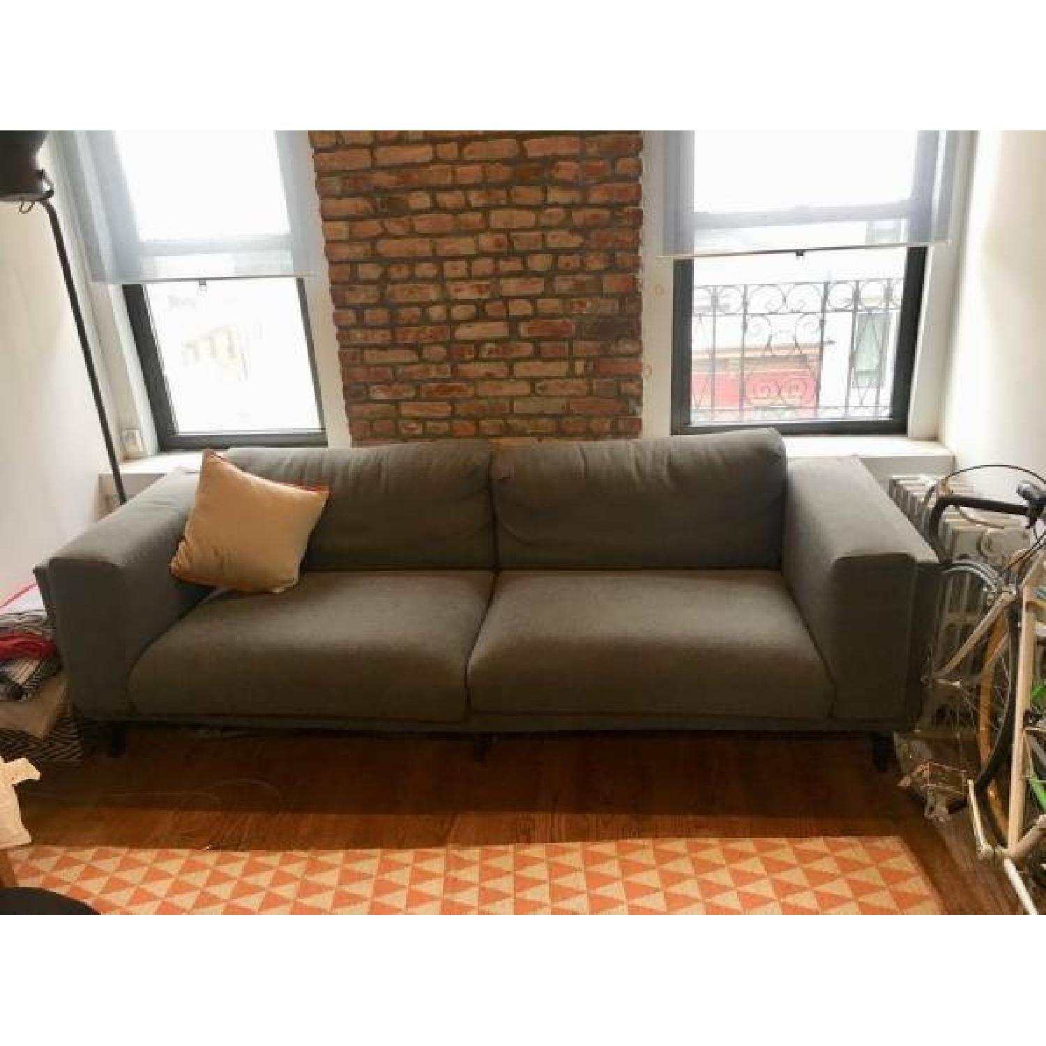 IKEA Nockeby Grey Fabric Sofa - image-1