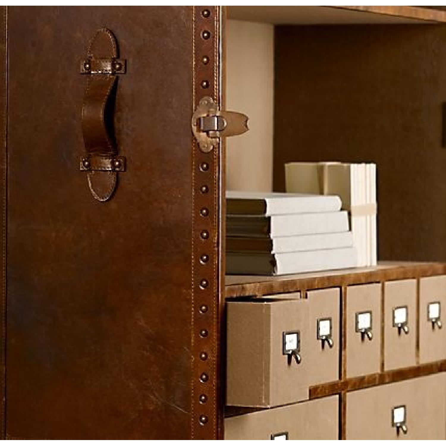 Restoration Hardware Mayfair Steamer Trunk Secretary - image-3