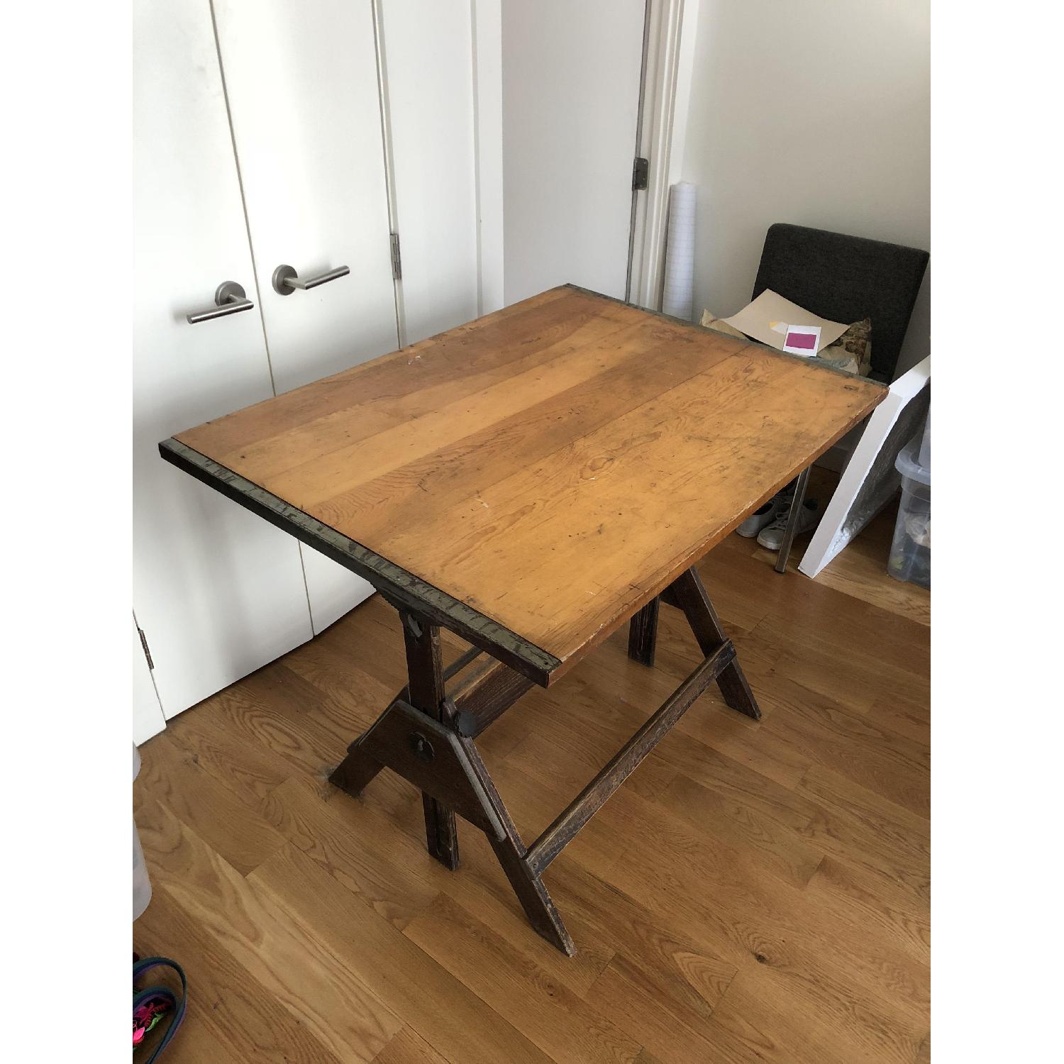 Vintage Adjustable Height Drafting Desk - image-3
