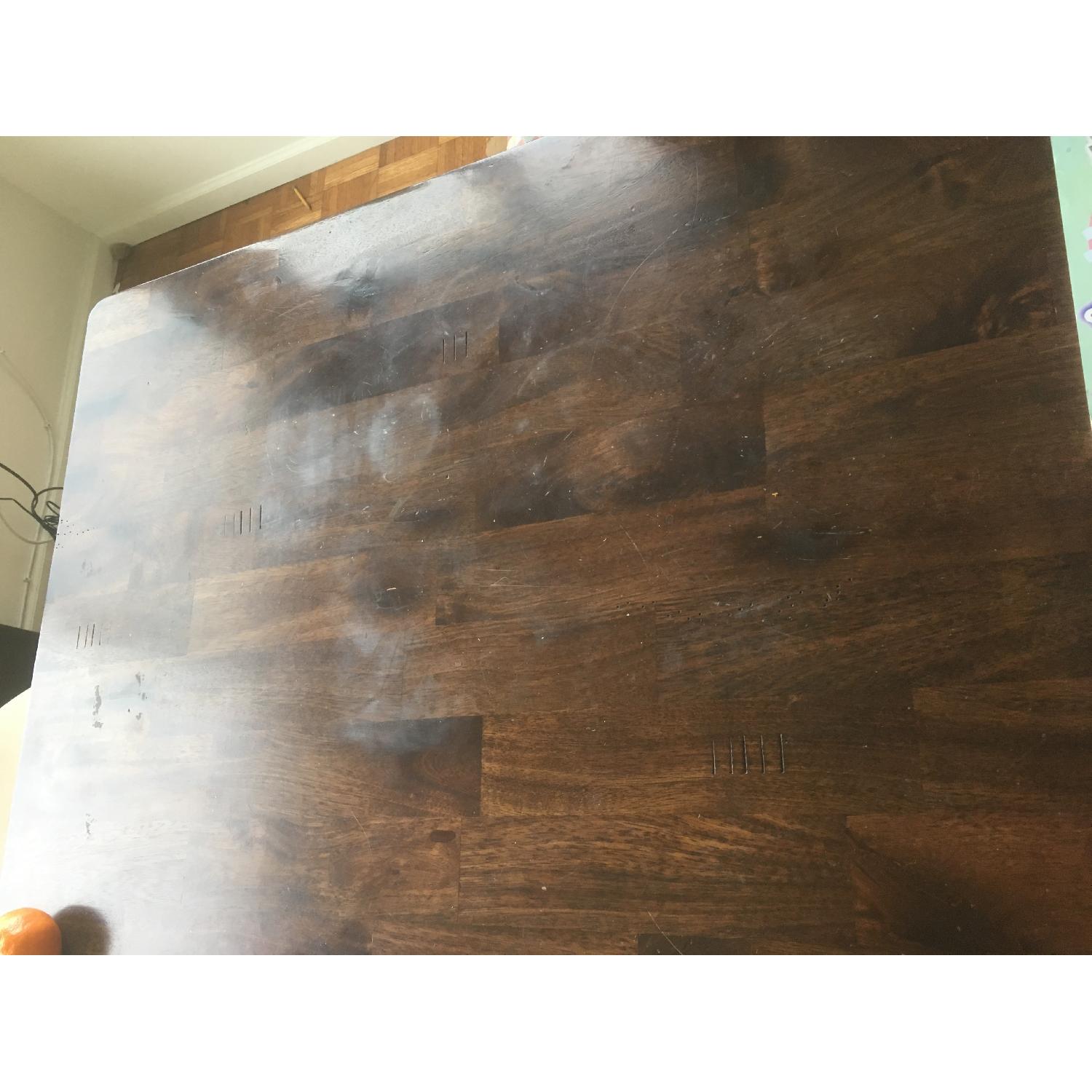 Wood Expandable Dining Table w/ 4 Chairs - AptDeco
