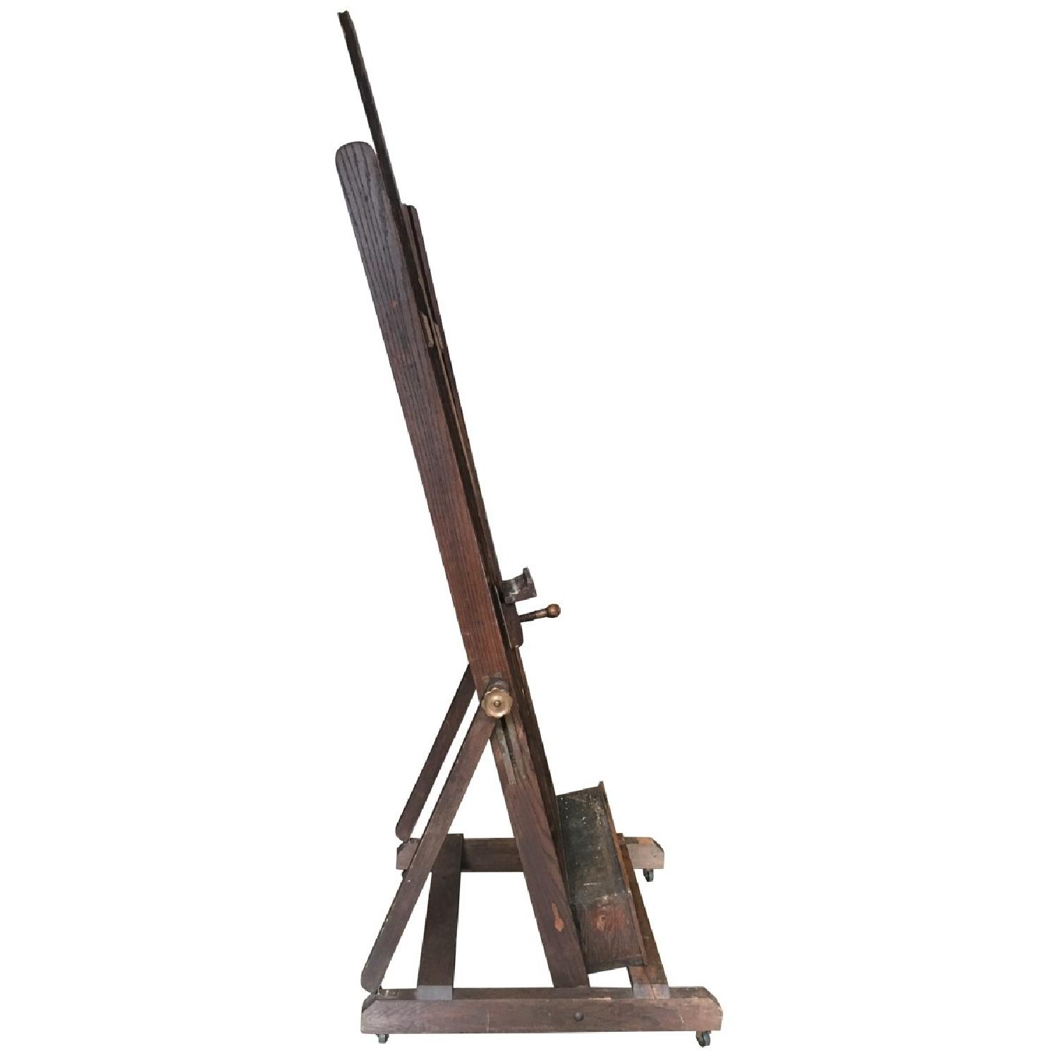 Antique Adjustable Artist's Easel - image-2