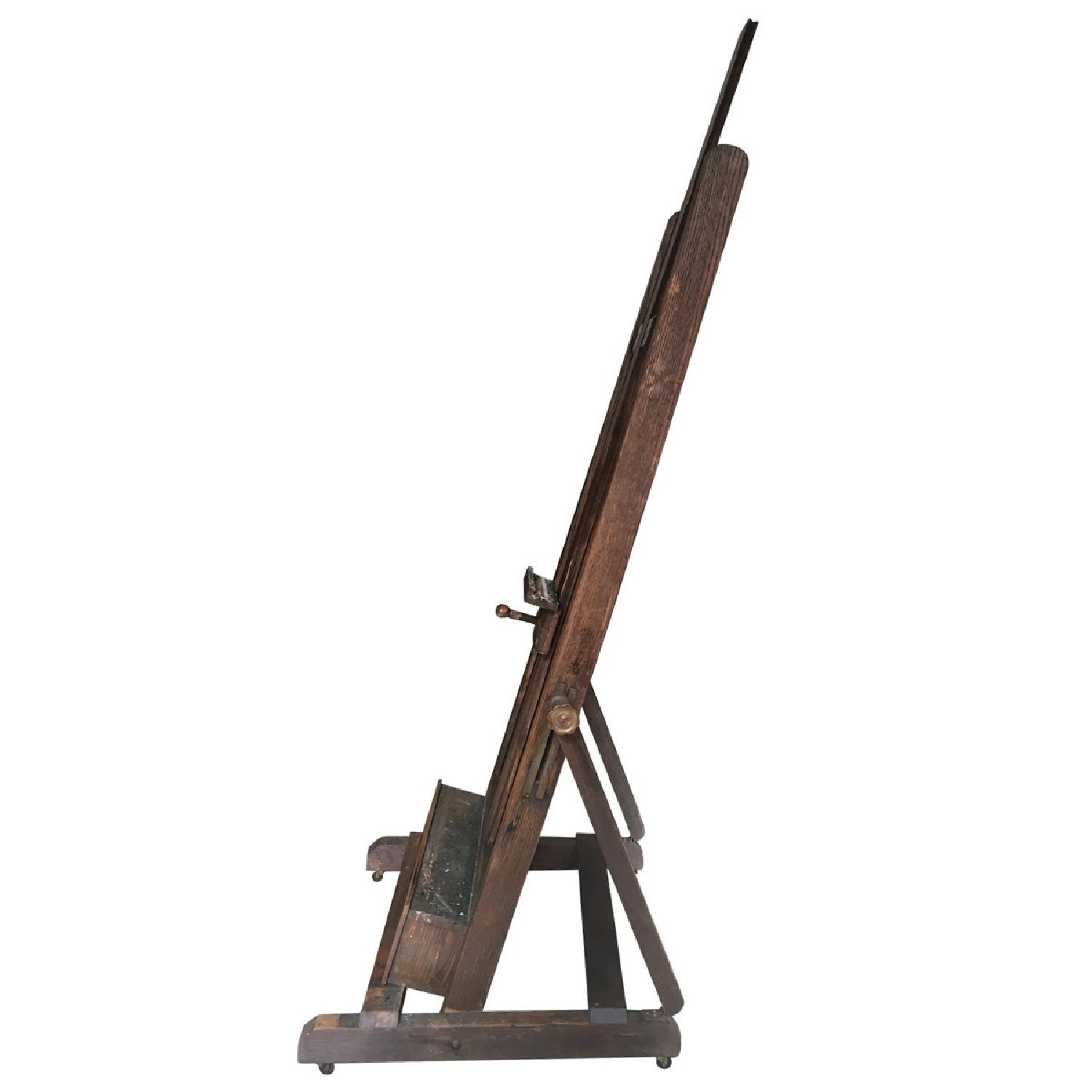 Antique Adjustable Artist's Easel - image-7