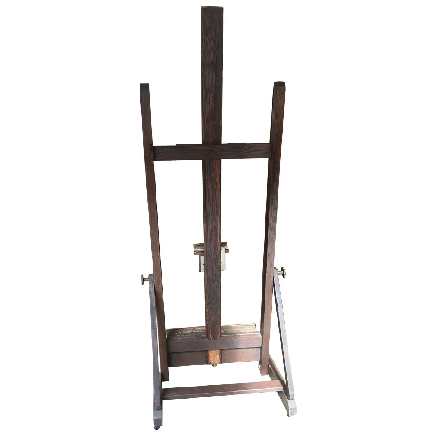 Antique Adjustable Artist's Easel - image-9