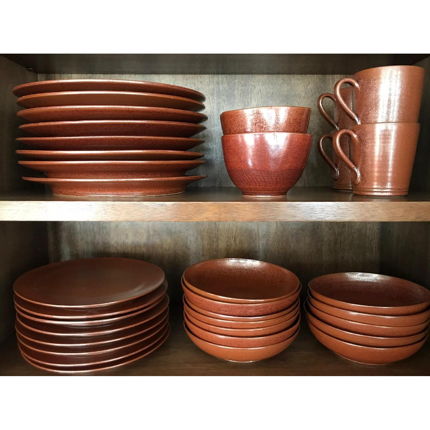 Ceramic Iron Red 94 Pieces Dinnerware - image-9