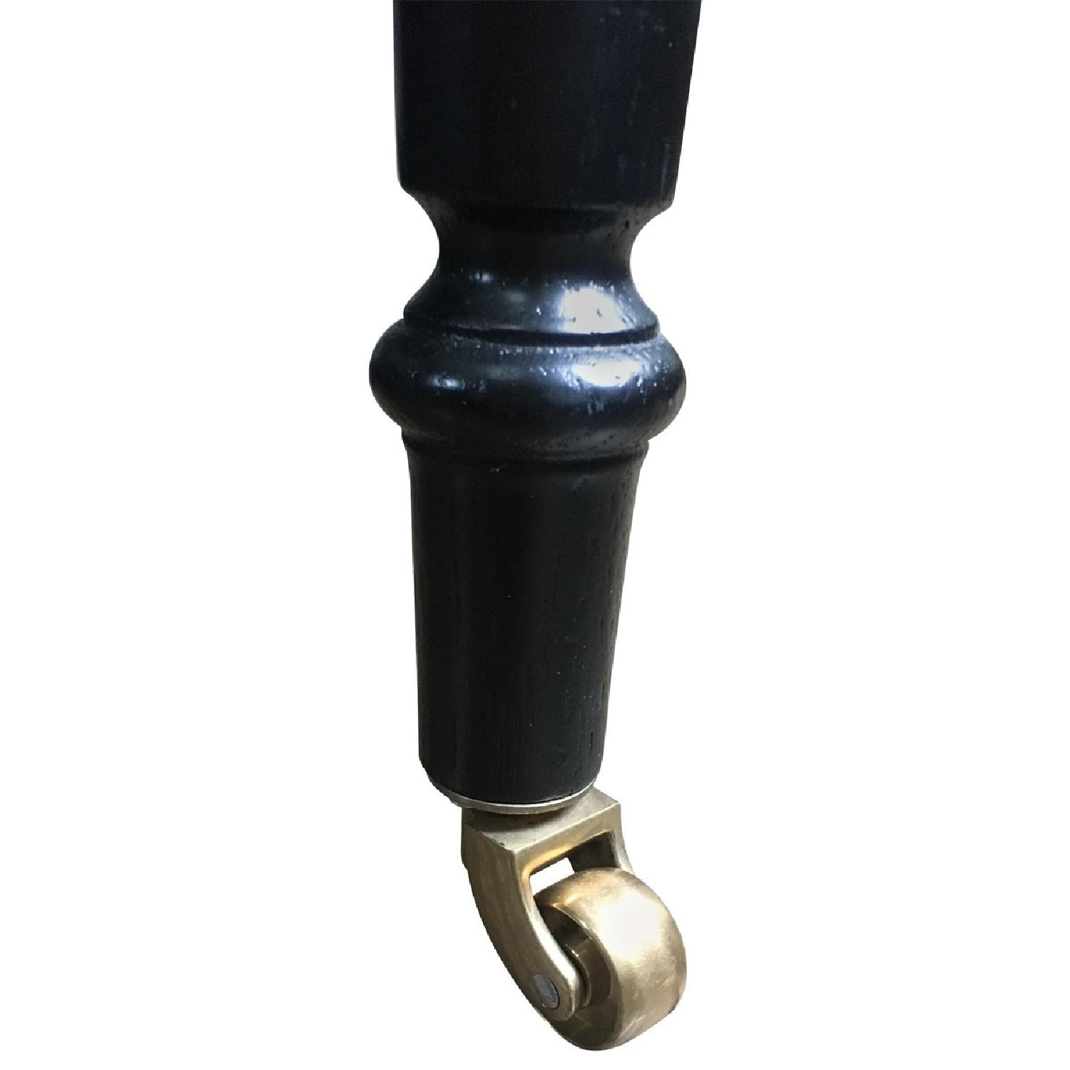 Custom Traditional Leather Accent Chair - image-1