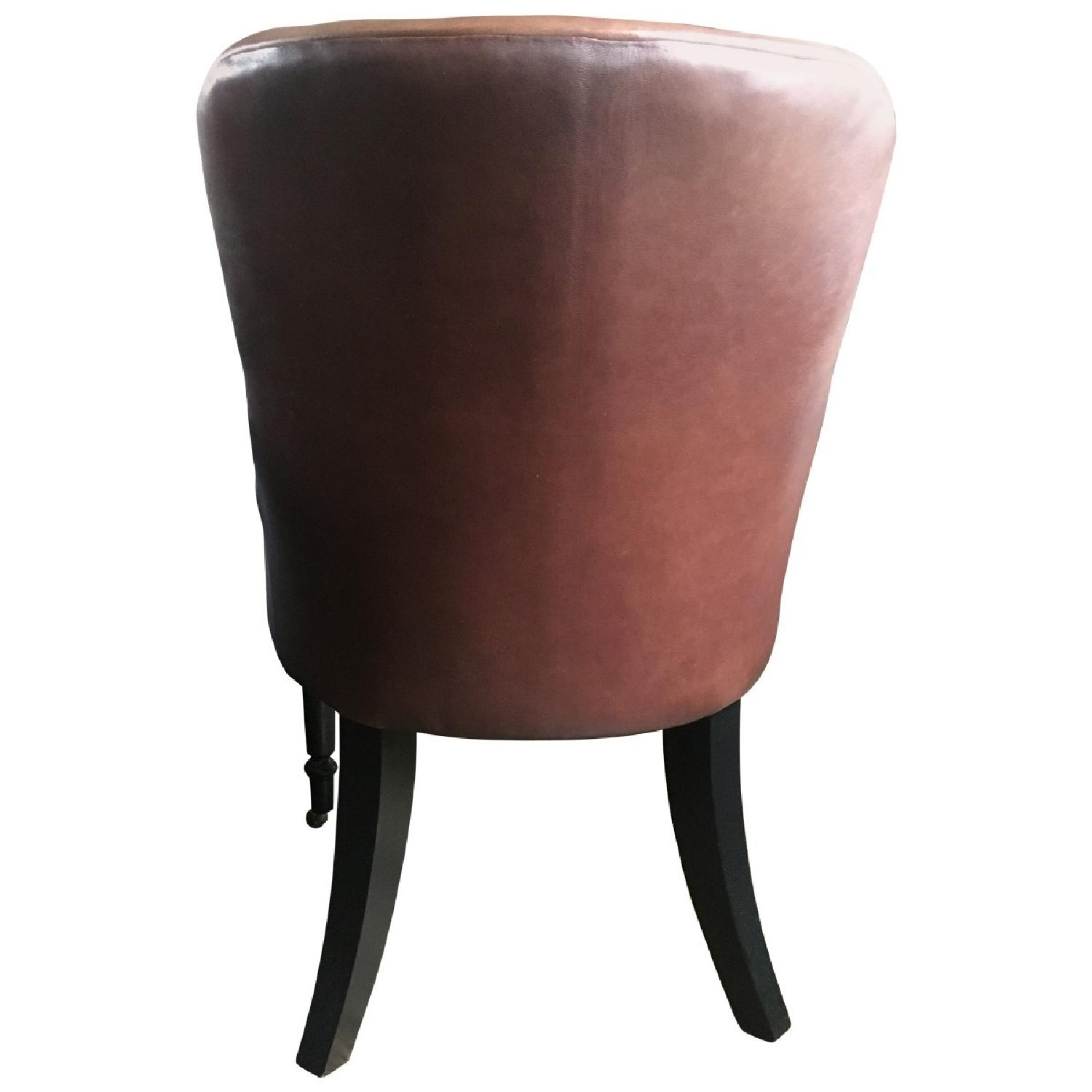 Custom Traditional Leather Accent Chair - image-2