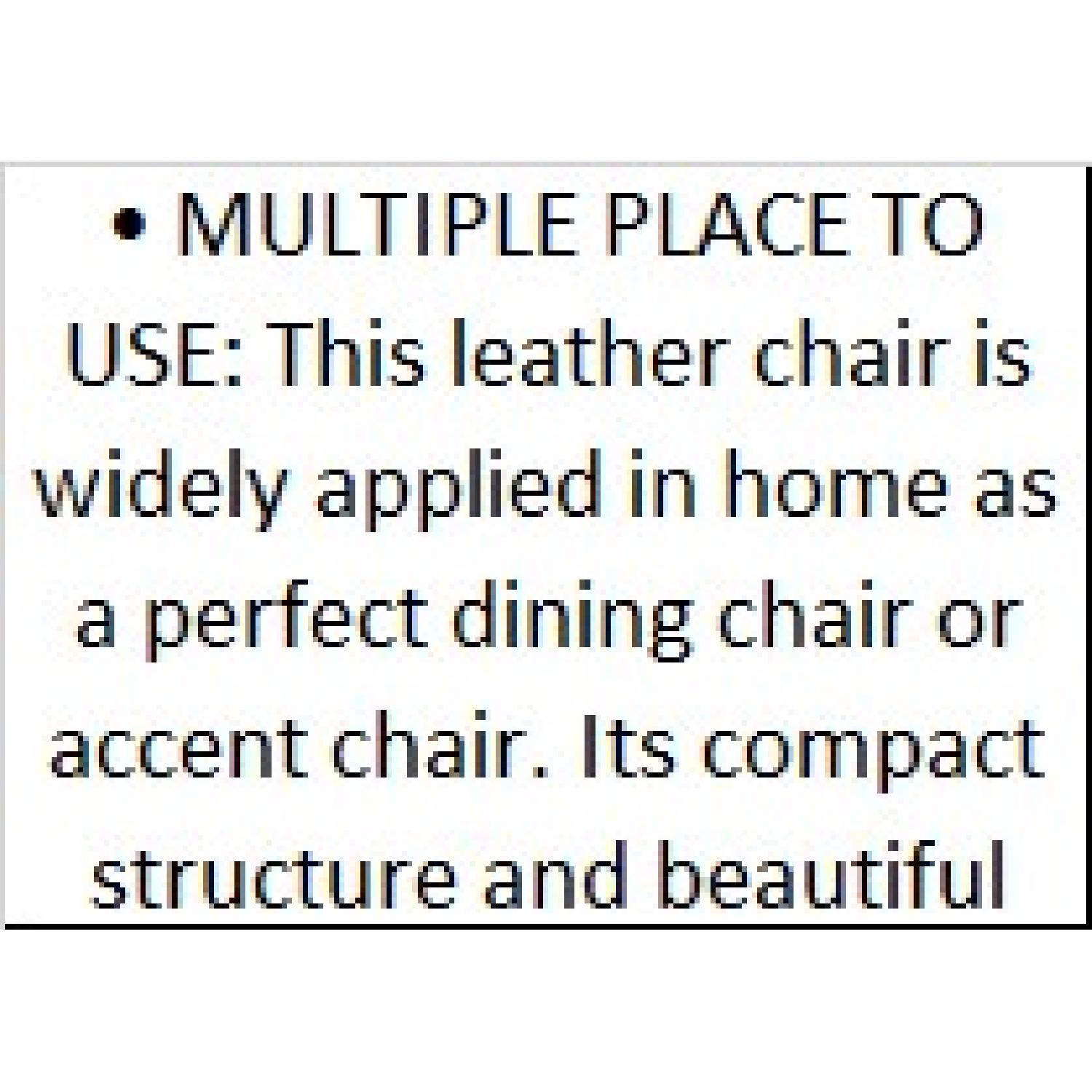 Cream Hair On Leather Dining Chair - image-6