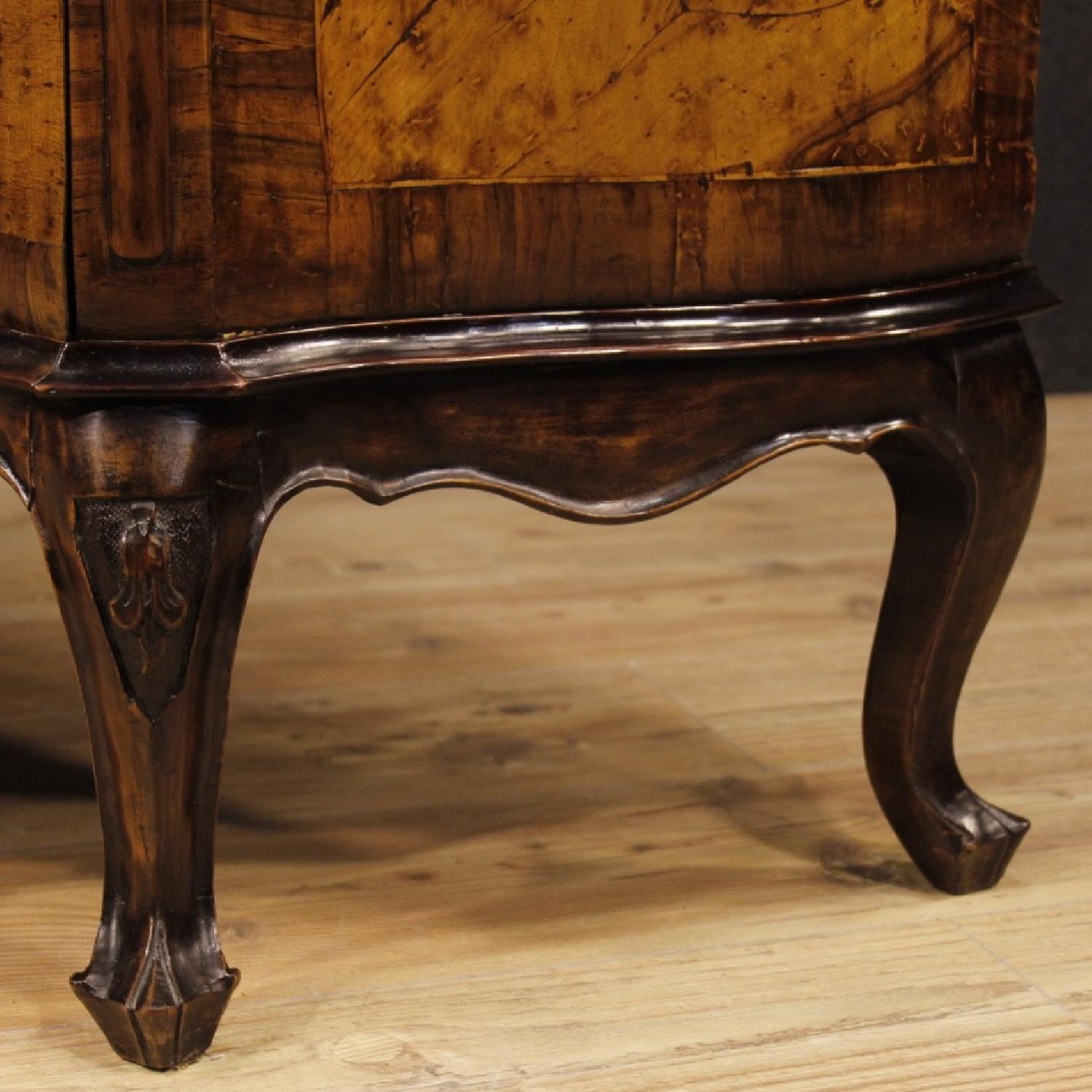 Louis XV Style Walnut & Burl Walnut Venetian Dresser - image-1