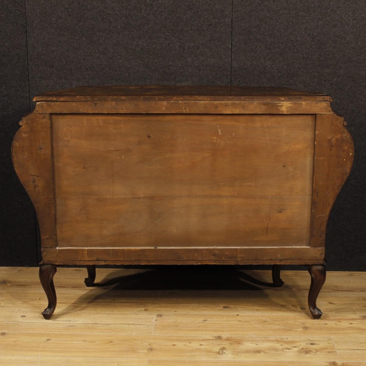 Louis XV Style Walnut & Burl Walnut Venetian Dresser - image-2