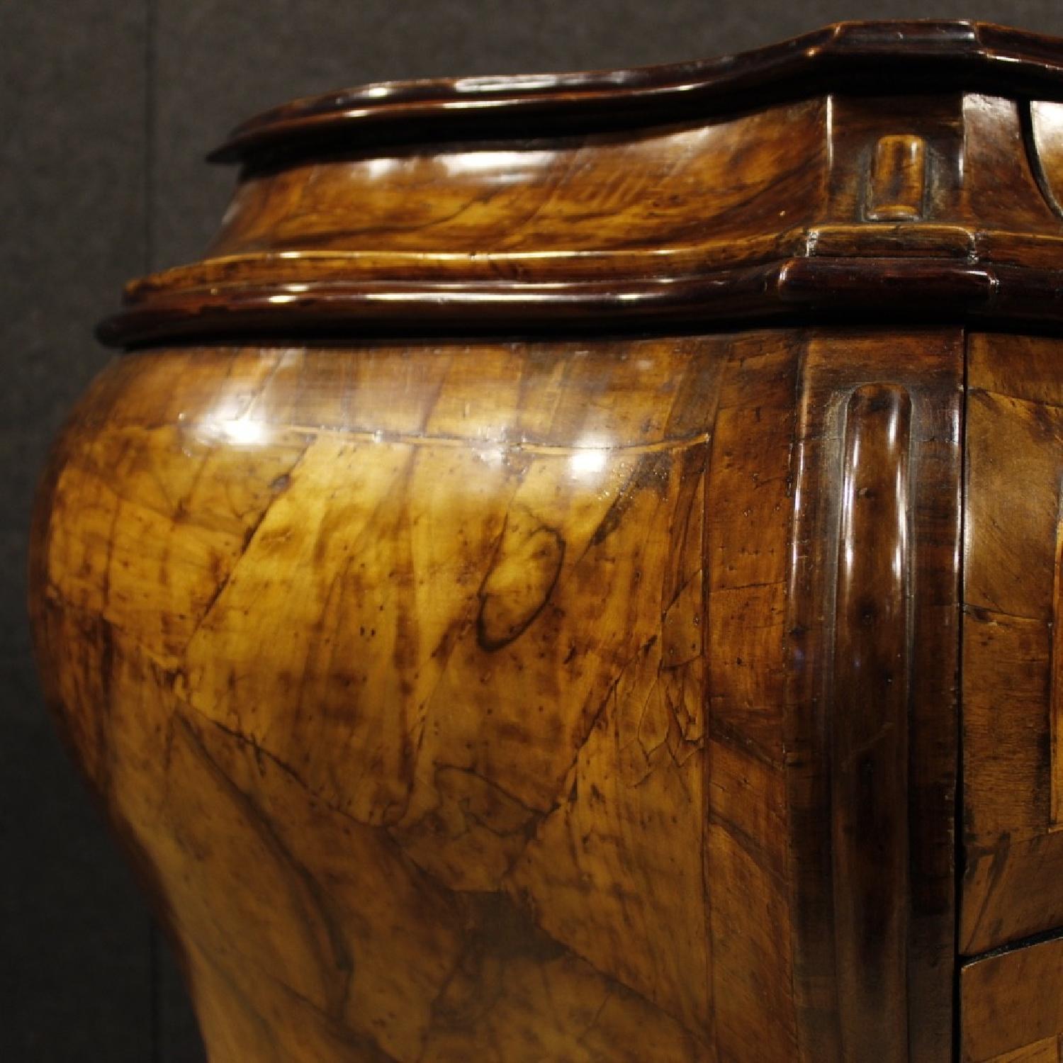 Louis XV Style Walnut & Burl Walnut Venetian Dresser - image-6