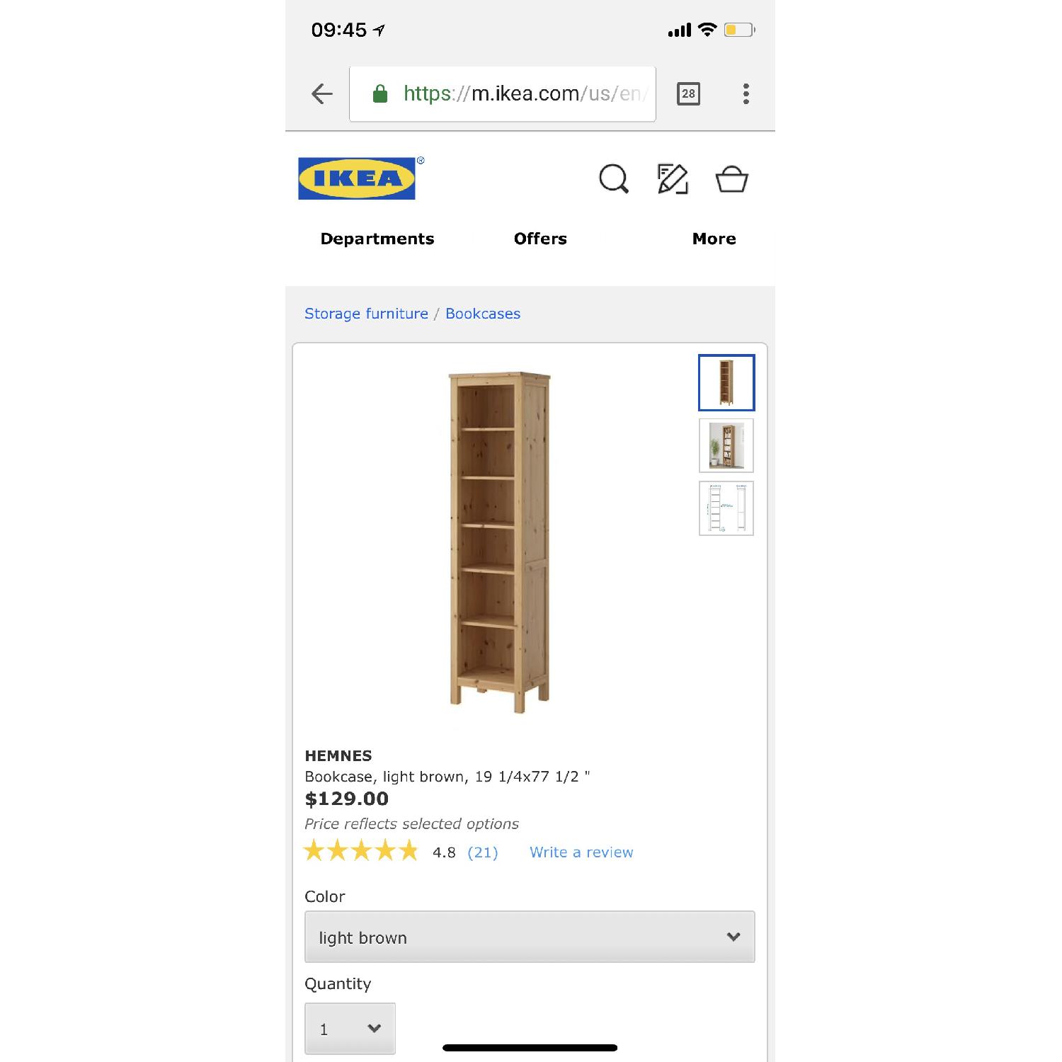 Ikea Hemnes Bookshelves - image-1