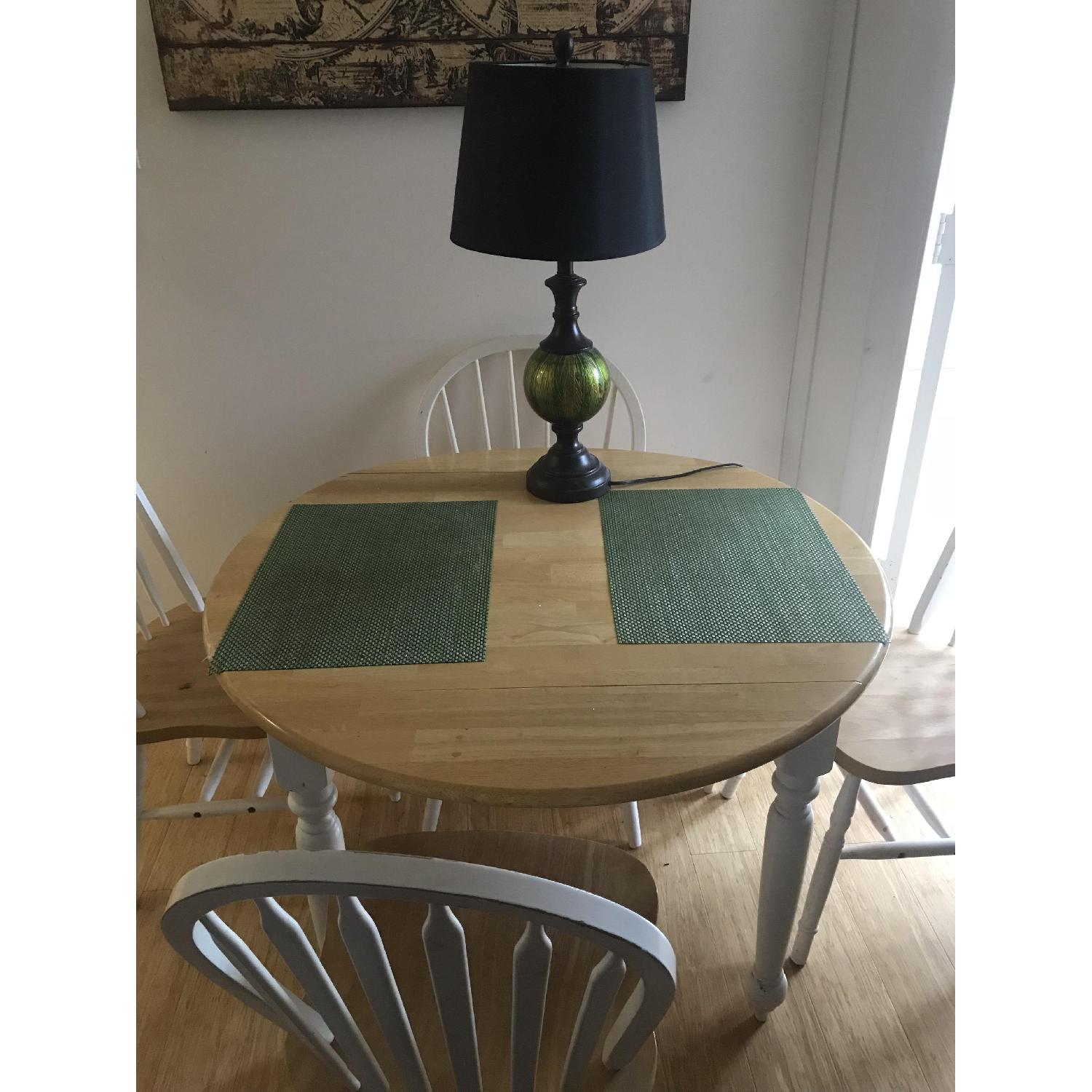 Drop-Leaf Dining Table w/ 4 Chairs - image-2