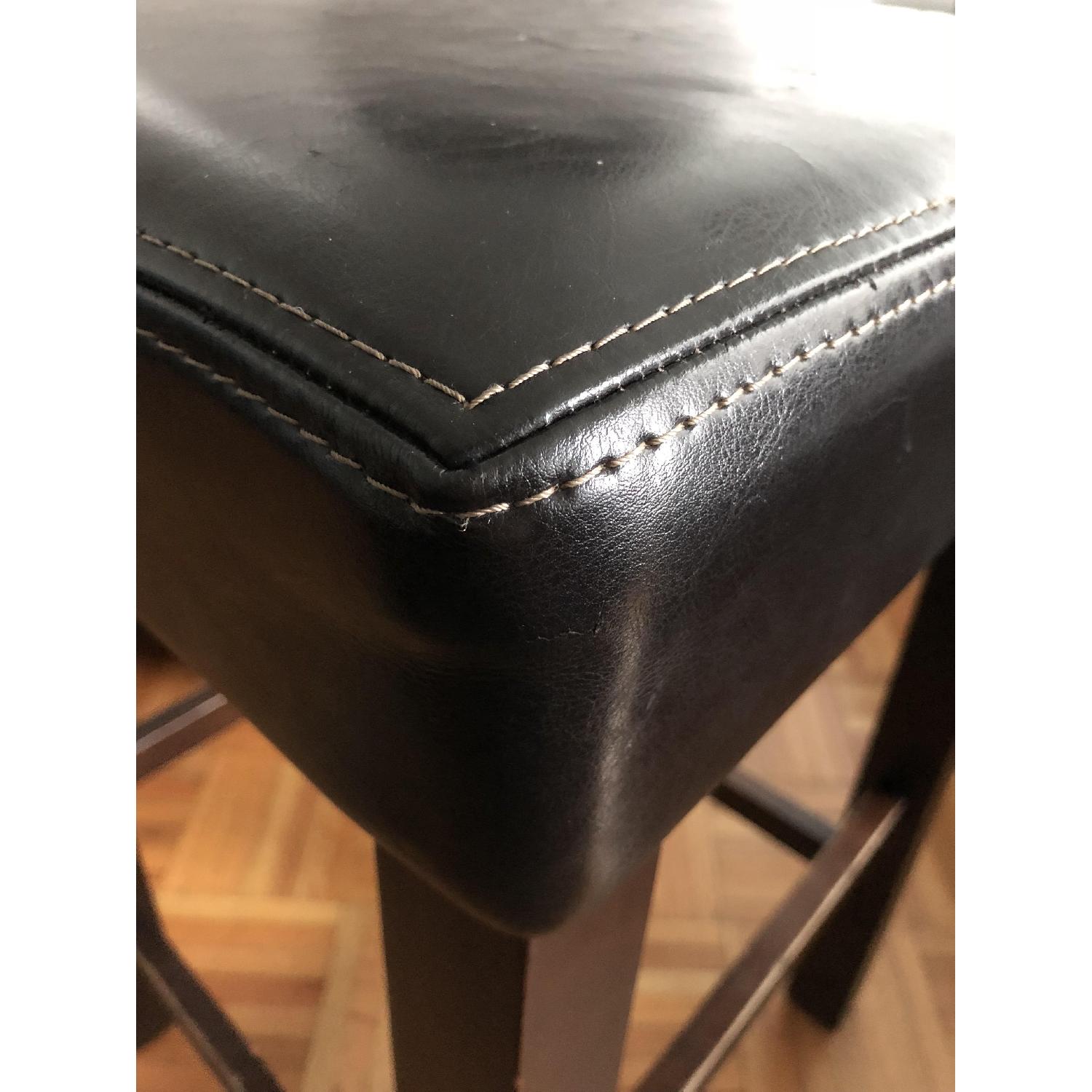 Counter Height Faux Leather Stools - image-1