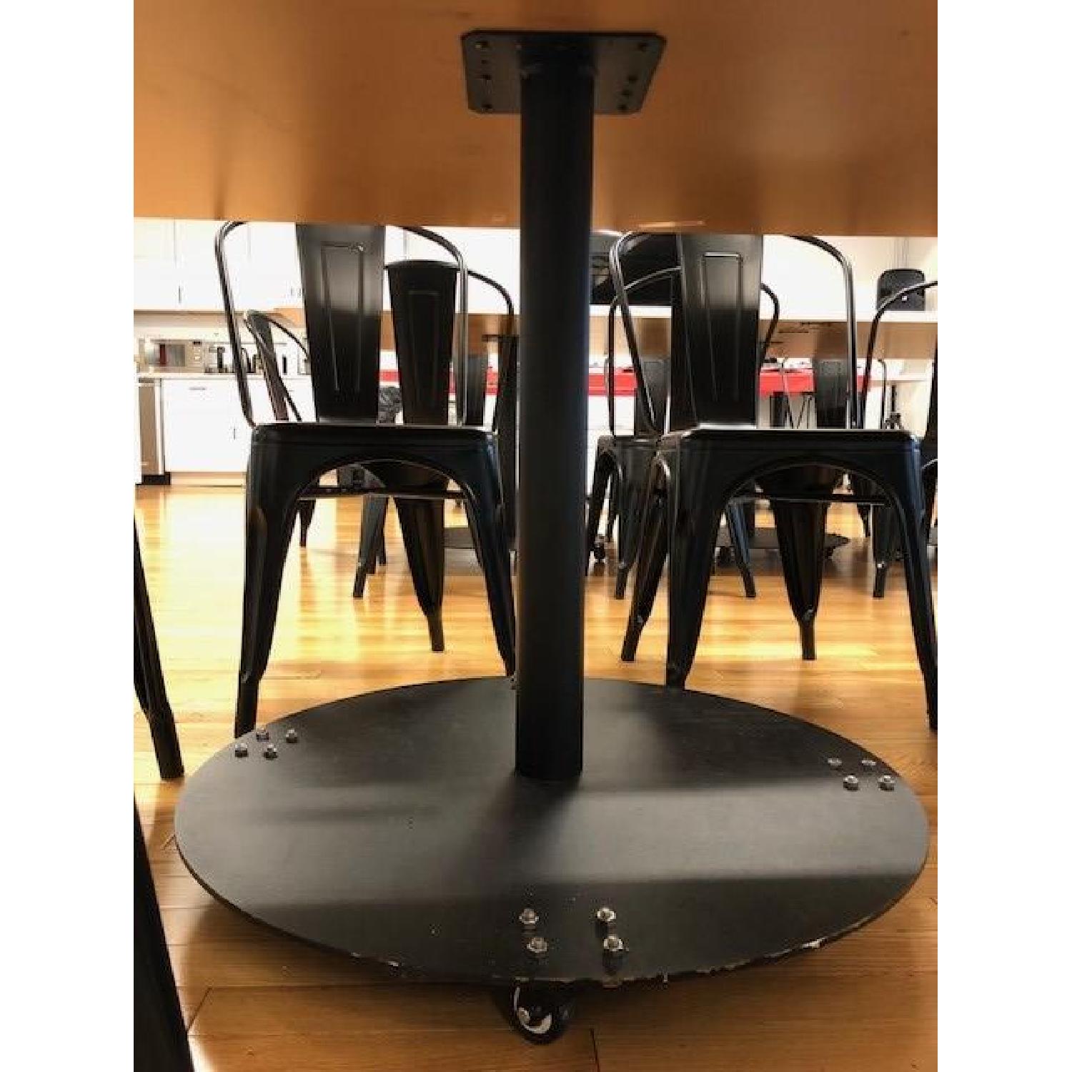 White Plastic Cafeteria Style Tables - image-2