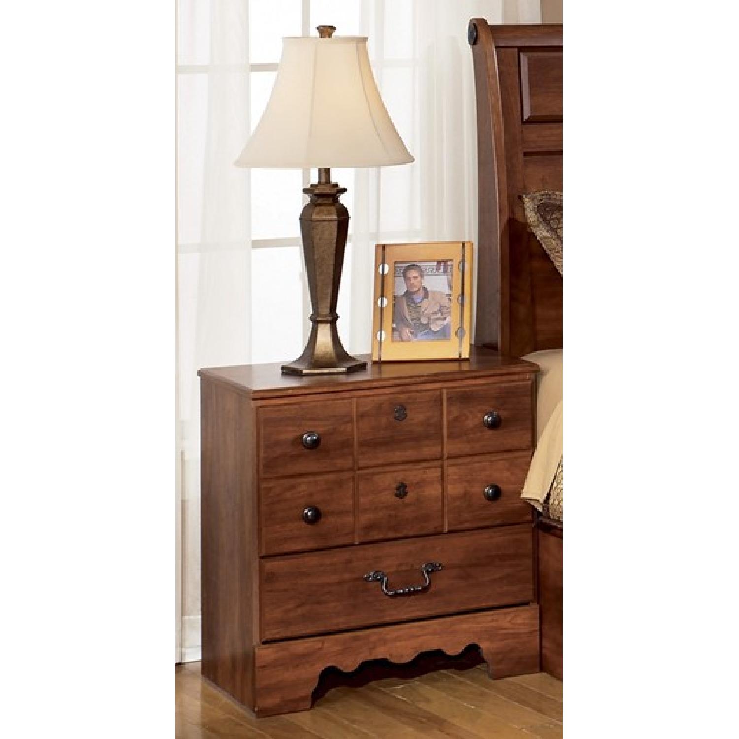 Ashley Timberline Nightstand in Cherry - image-1