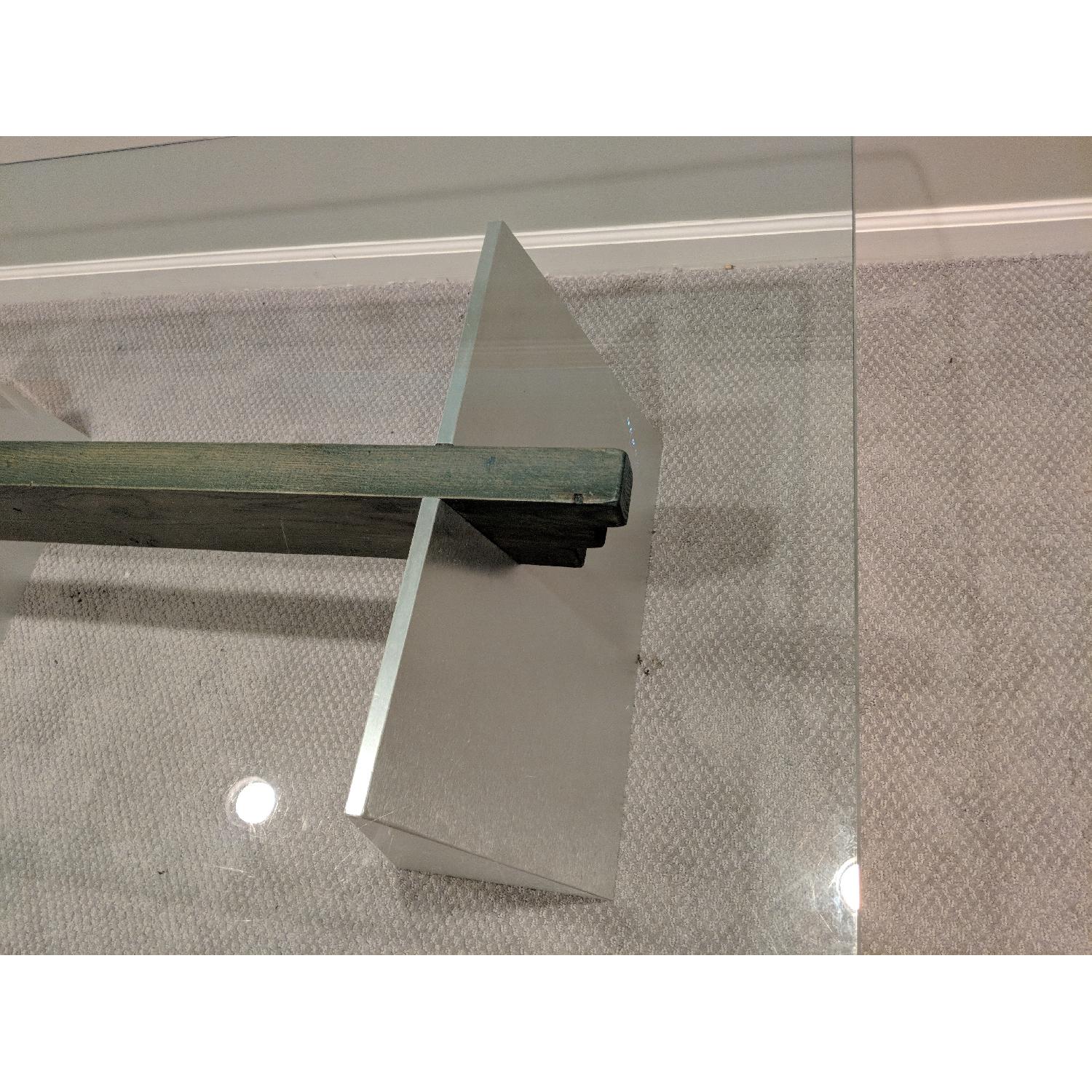 Custom Contemporary Glass Coffee Table - image-2