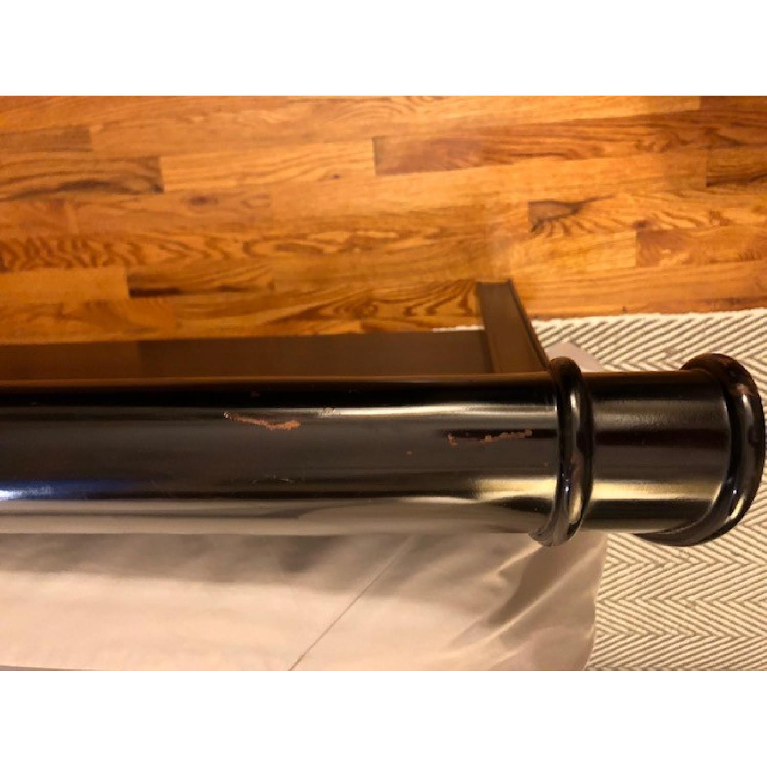 Beautiful Crate & Barrel Queen Wooden Sleigh Bed Frame - image-2