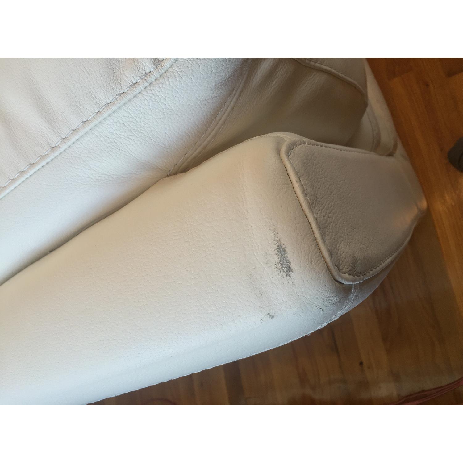 Raymore & Flannigan Off White Leather Sofas - image-7