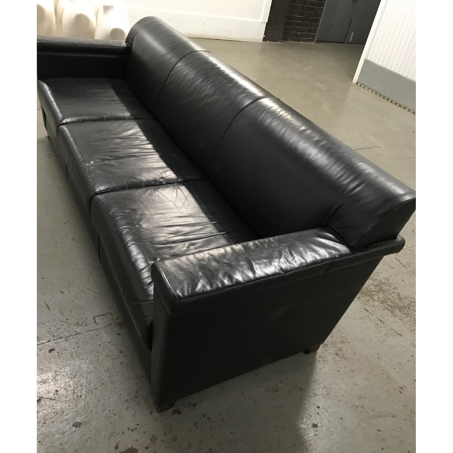 Black Leather Sofa - image-2