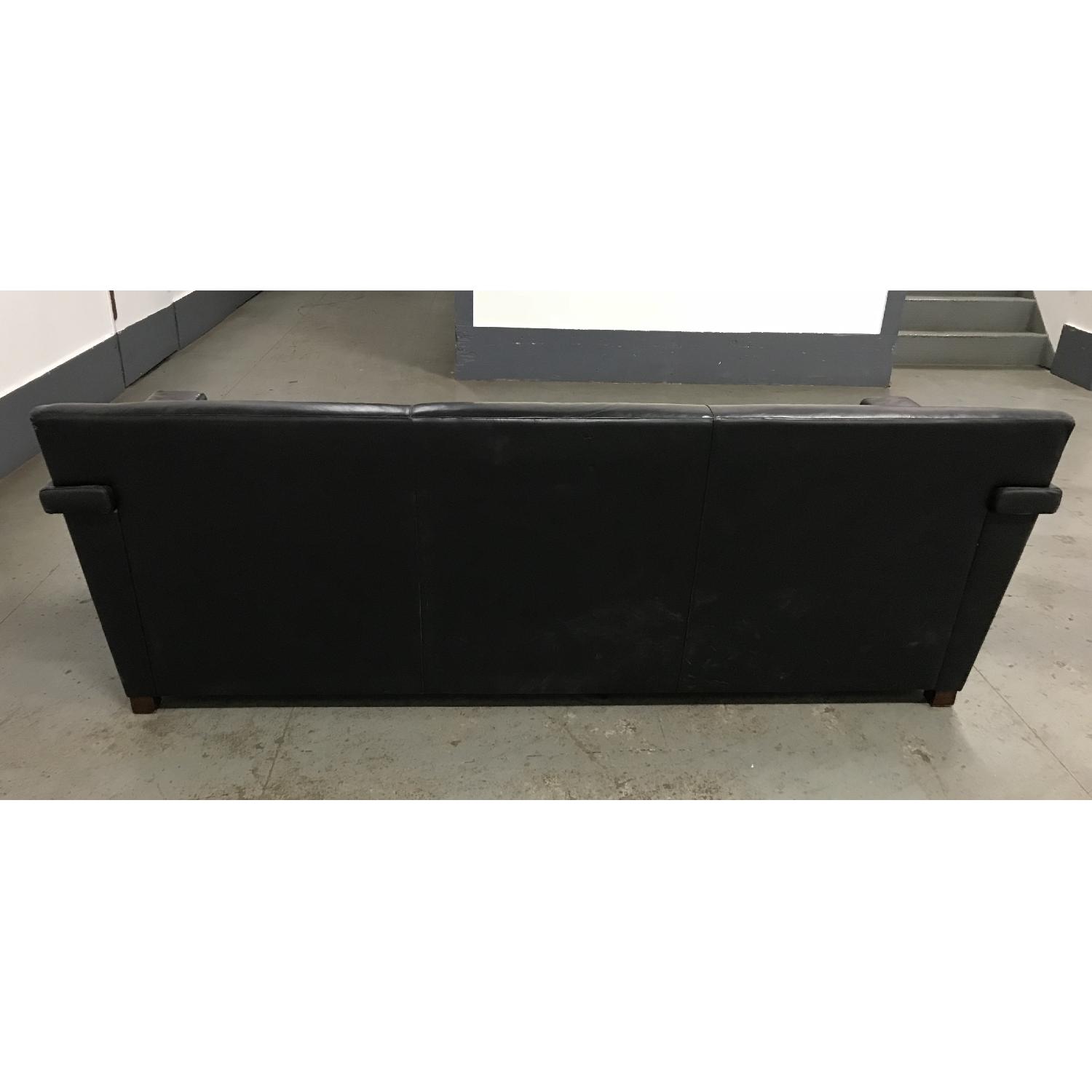 Black Leather Sofa - image-5