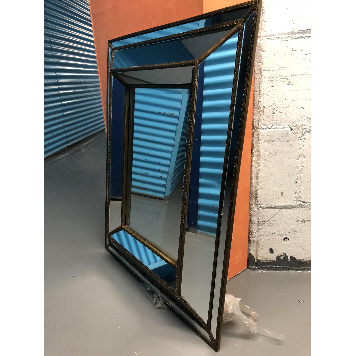 Mirror w/ Vintage Style Mirrored Frame - image-6