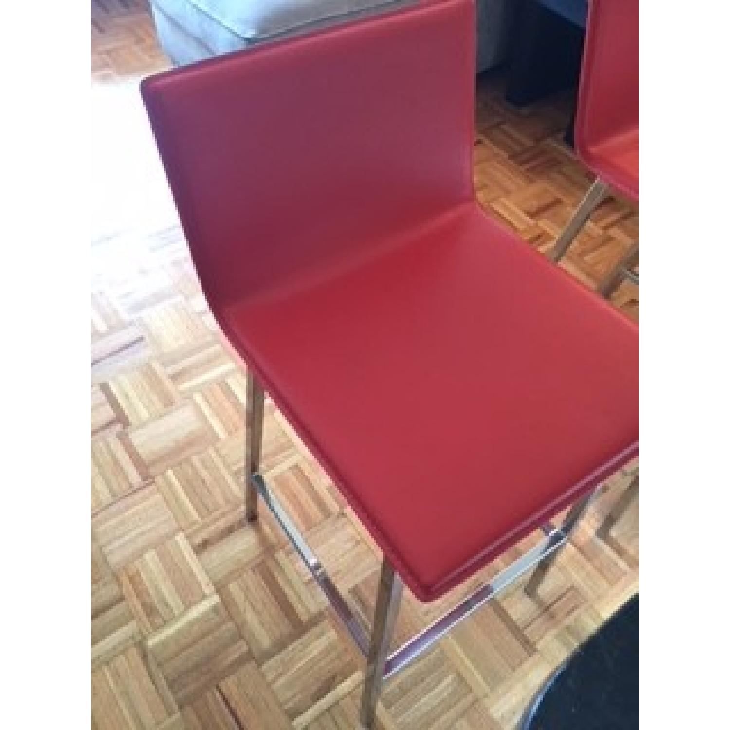 CB2 Phoenix Red High Barstools - image-2