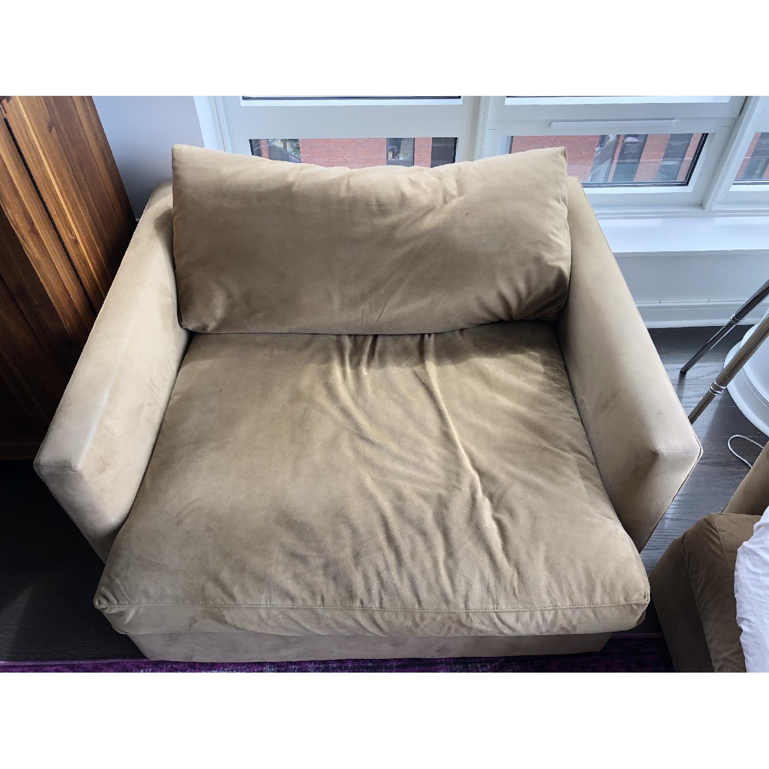 Crate & Barrel Lounge Chair and a Half - image-3