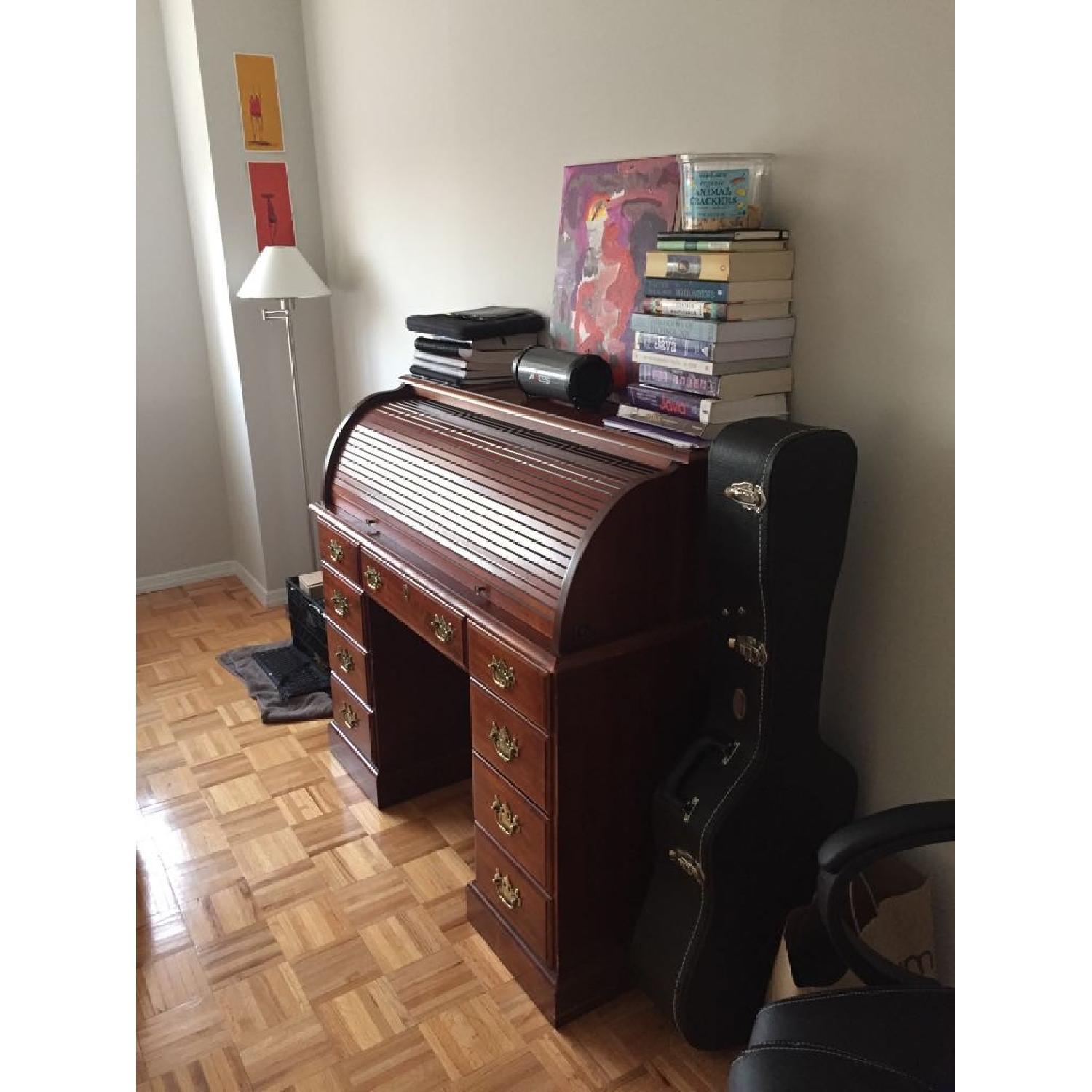 Wood Secretary Desk - image-1