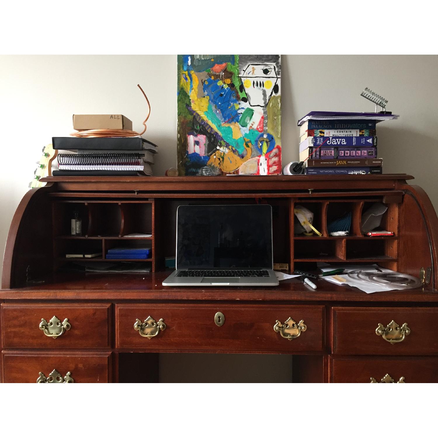 Wood Secretary Desk - image-2
