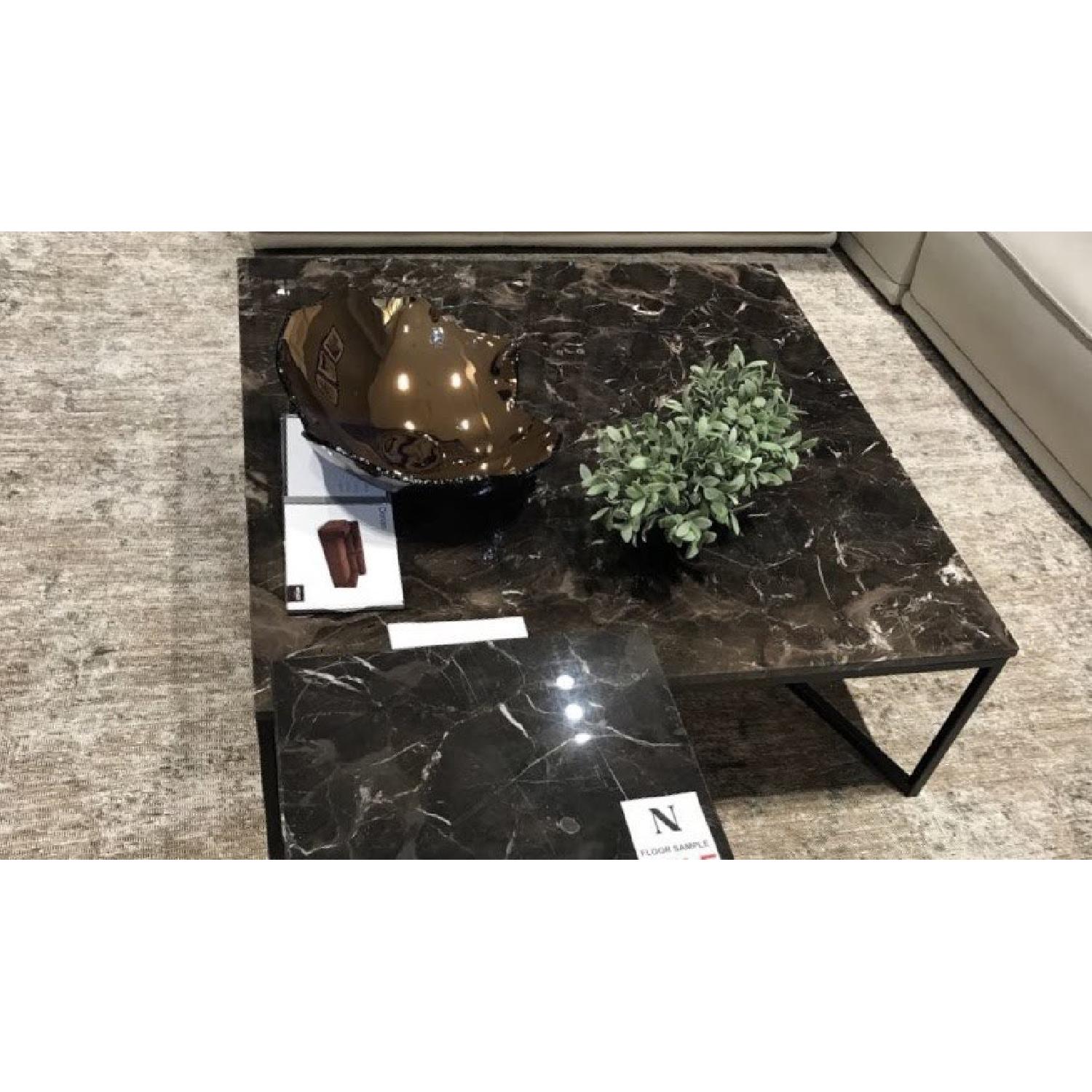Natuzzi Titano Marble Coffee Table + Side Table - image-2