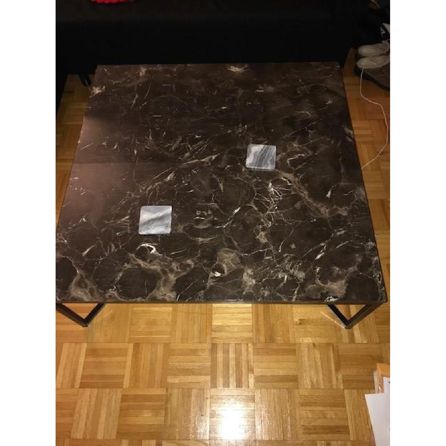 Natuzzi Titano Marble Coffee Table + Side Table - image-3