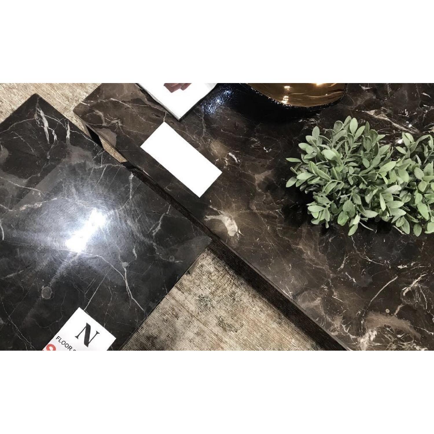 Natuzzi Titano Marble Coffee Table + Side Table - image-4