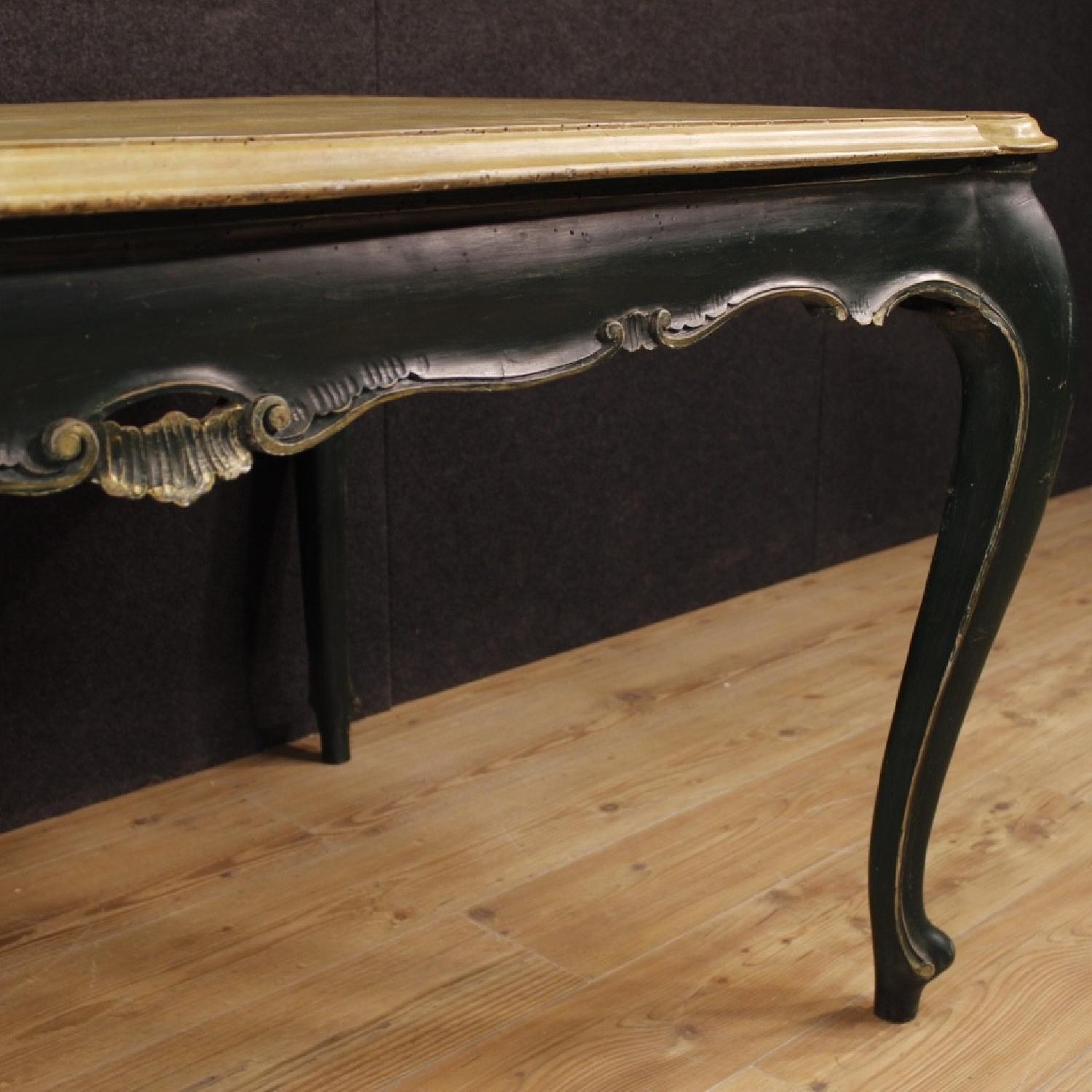 20th Century Venetian Dining Table in Lacquered Wood - image-2