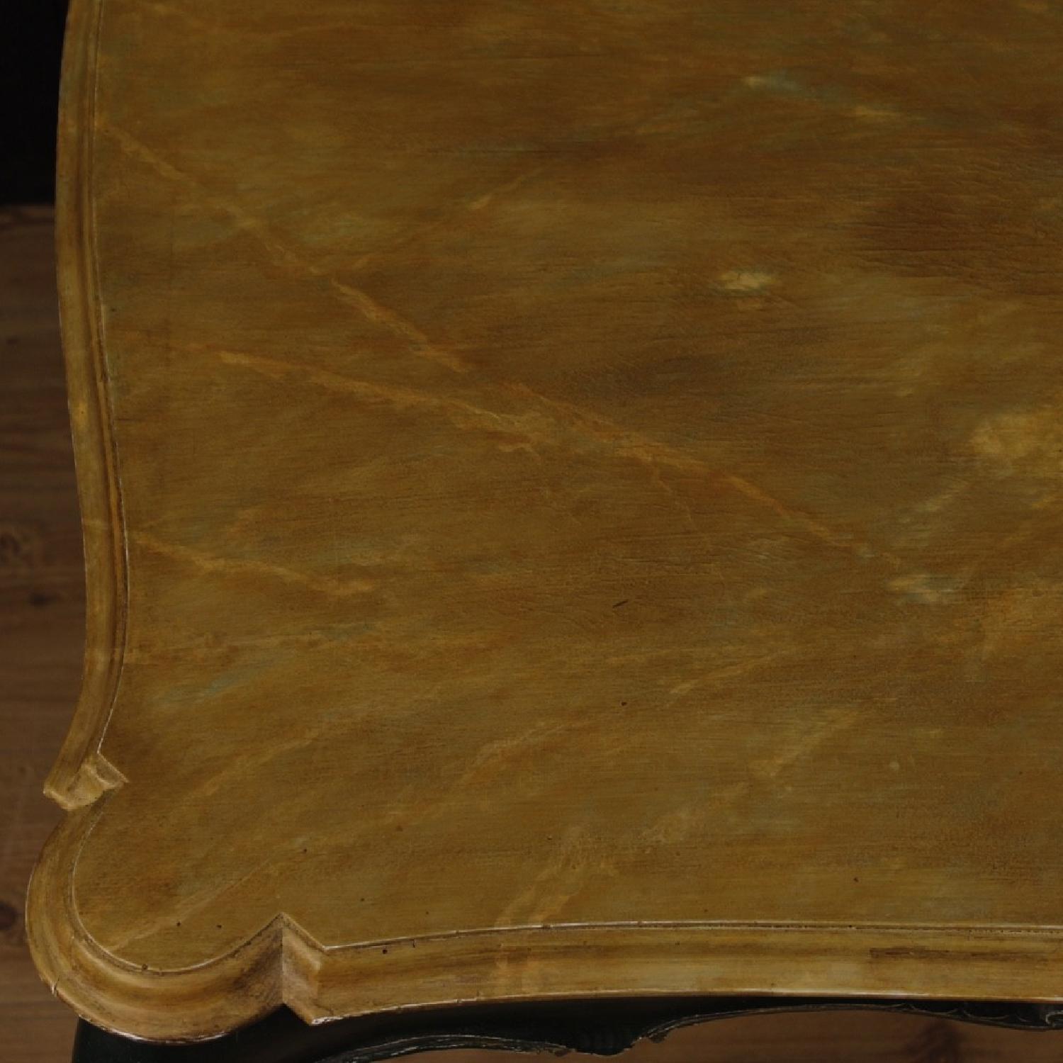 20th Century Venetian Dining Table in Lacquered Wood - image-9